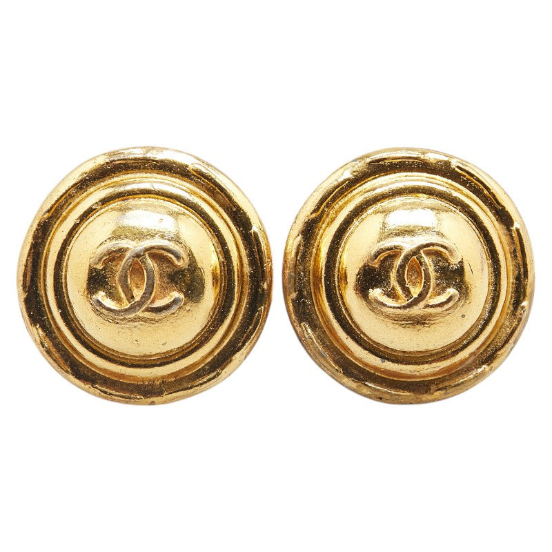GP0326-32 Chanel Boucle d'oreilles gold Ginza Paris