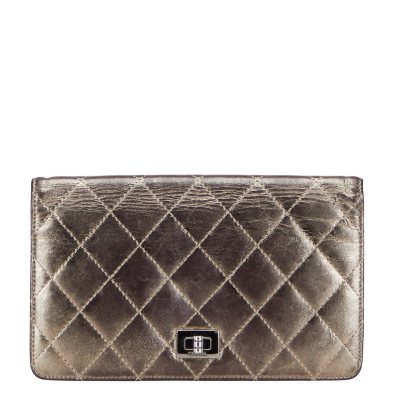 GP0326-29 Chanel Portefeuille long 2.55 métallisé Ginza Paris