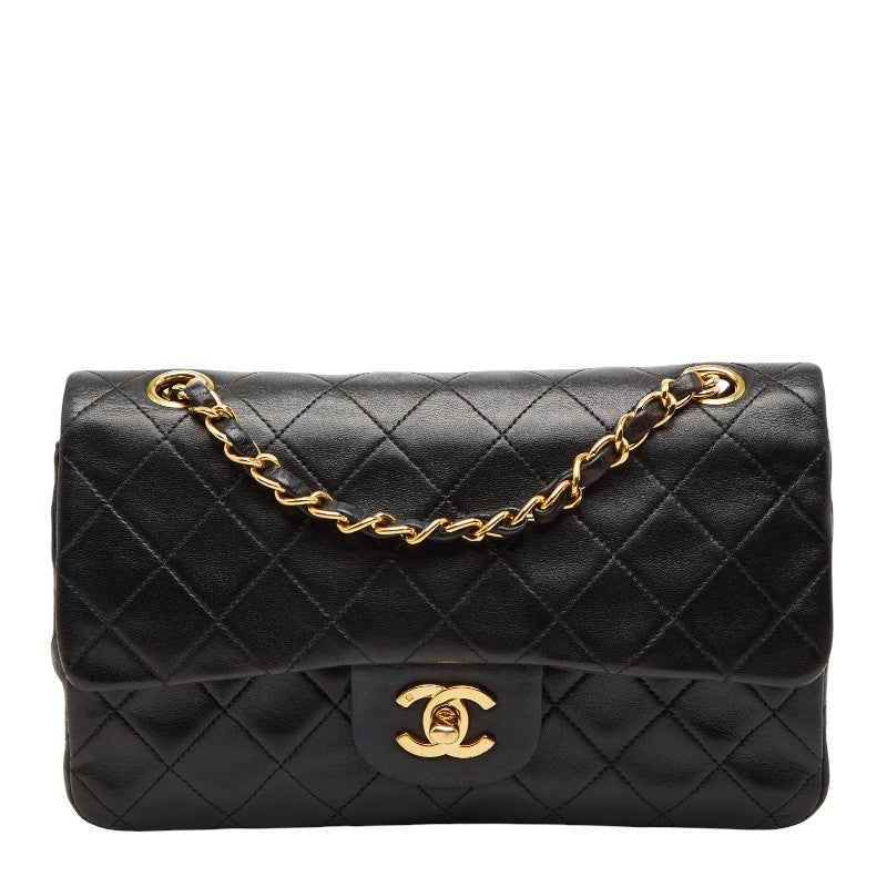 GP0326-05 Chanel Classic double flap small agneau noir Ginza Paris