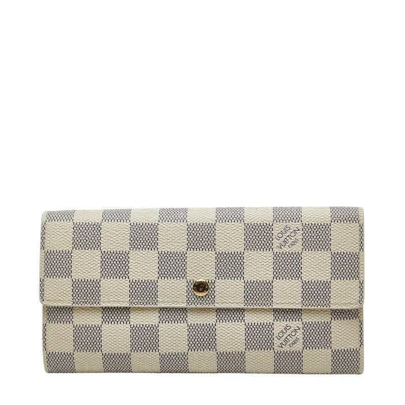GP0326-22 Louis Vuitton Portefeuille Sarah damier blanc Ginza Paris