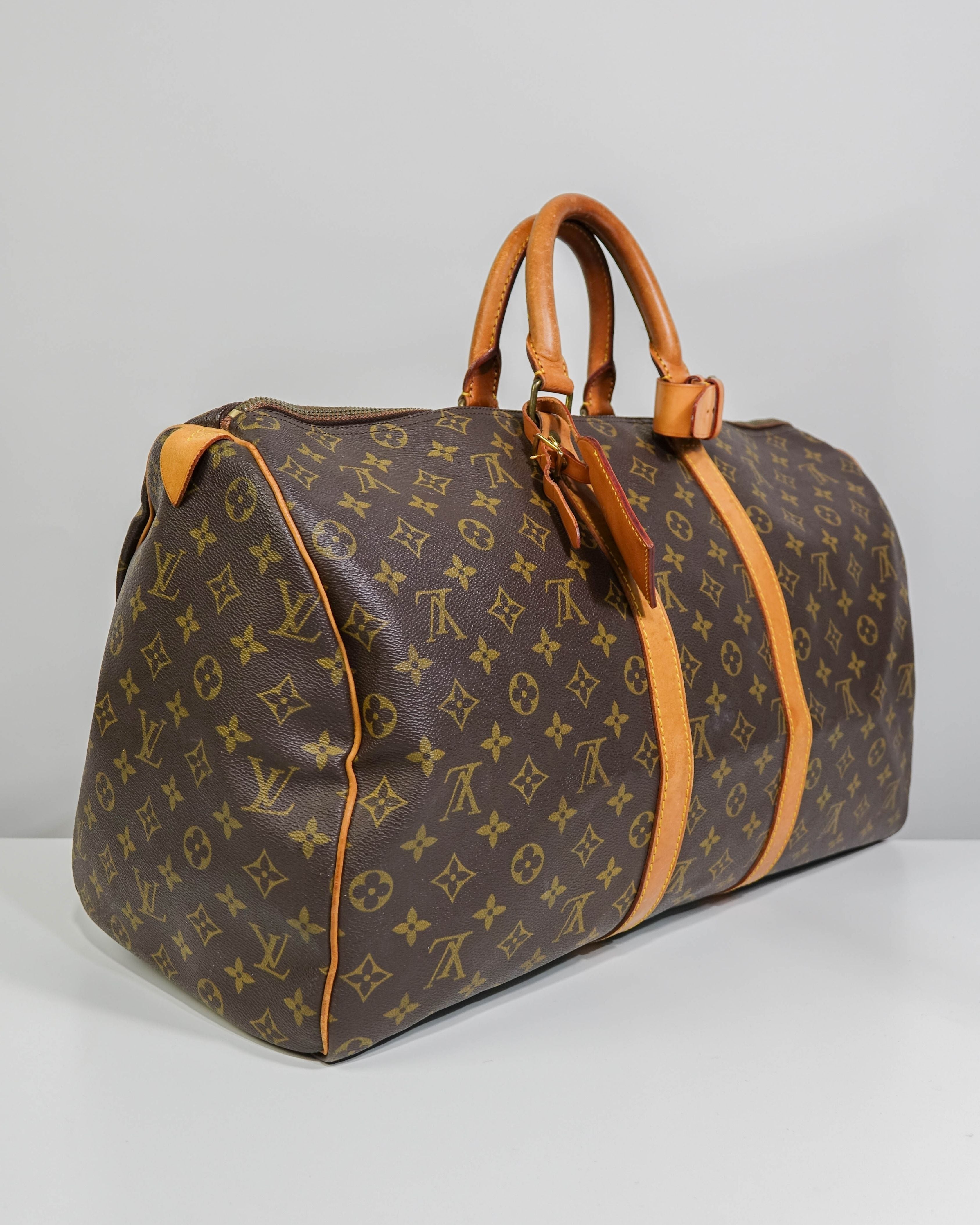 Sac de voyage keepall 45 Louis Vuitton en toile Monogram Lola Collective