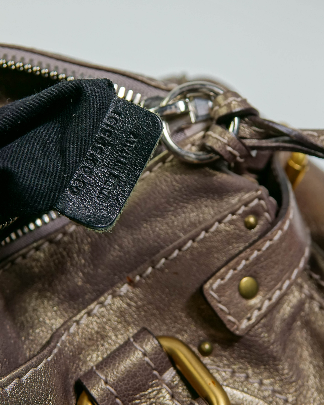 Sac Paddington Large Marron & Doré – Chloé Lola Collective