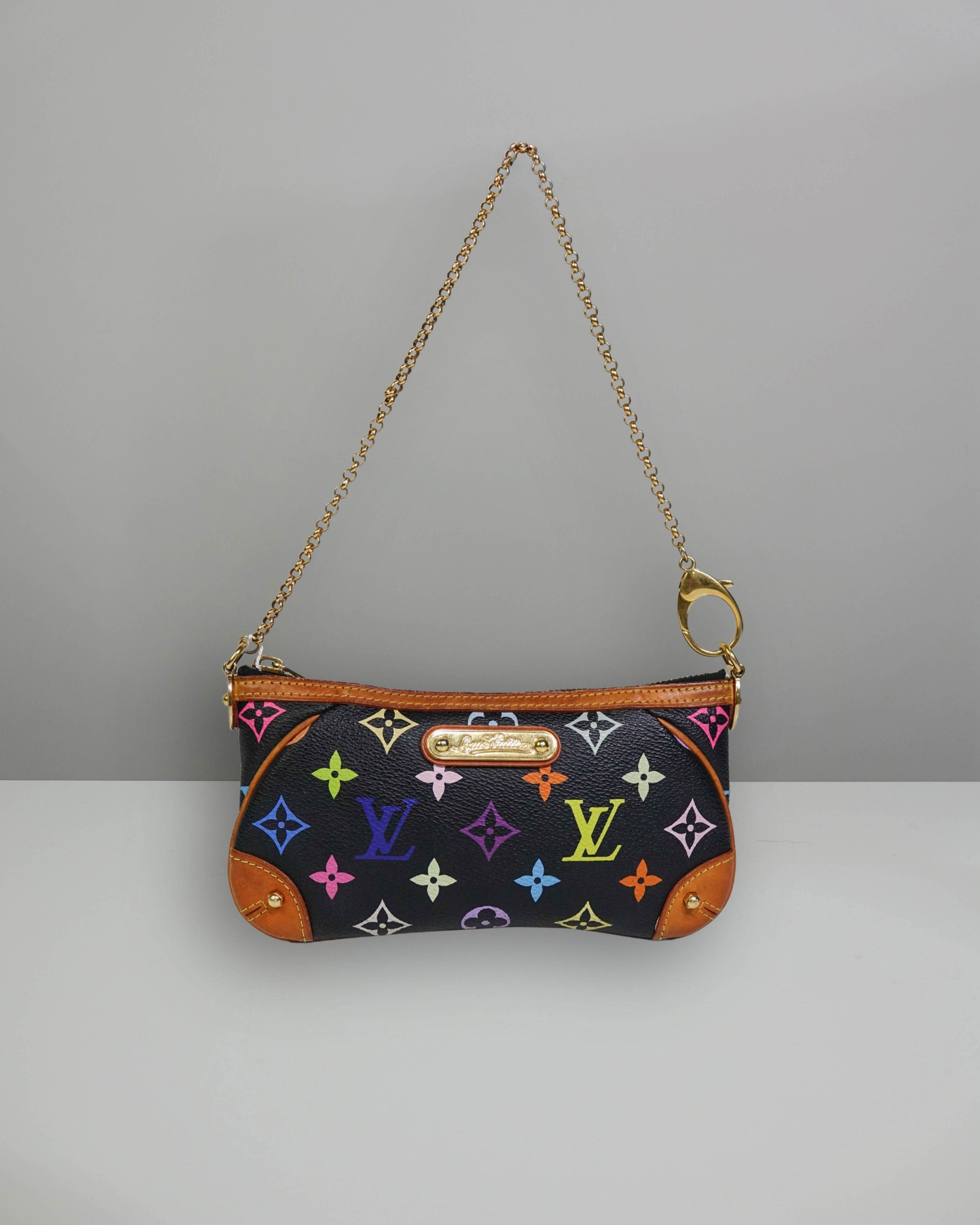 Mini Pochette accessoires Liv Louis Vuitton Murakami - noir Lola Collective