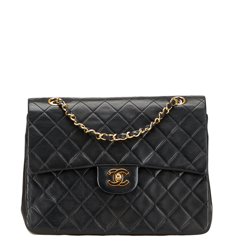 GP0326-06 Chanel Classic square medium agneau noir Ginza Paris