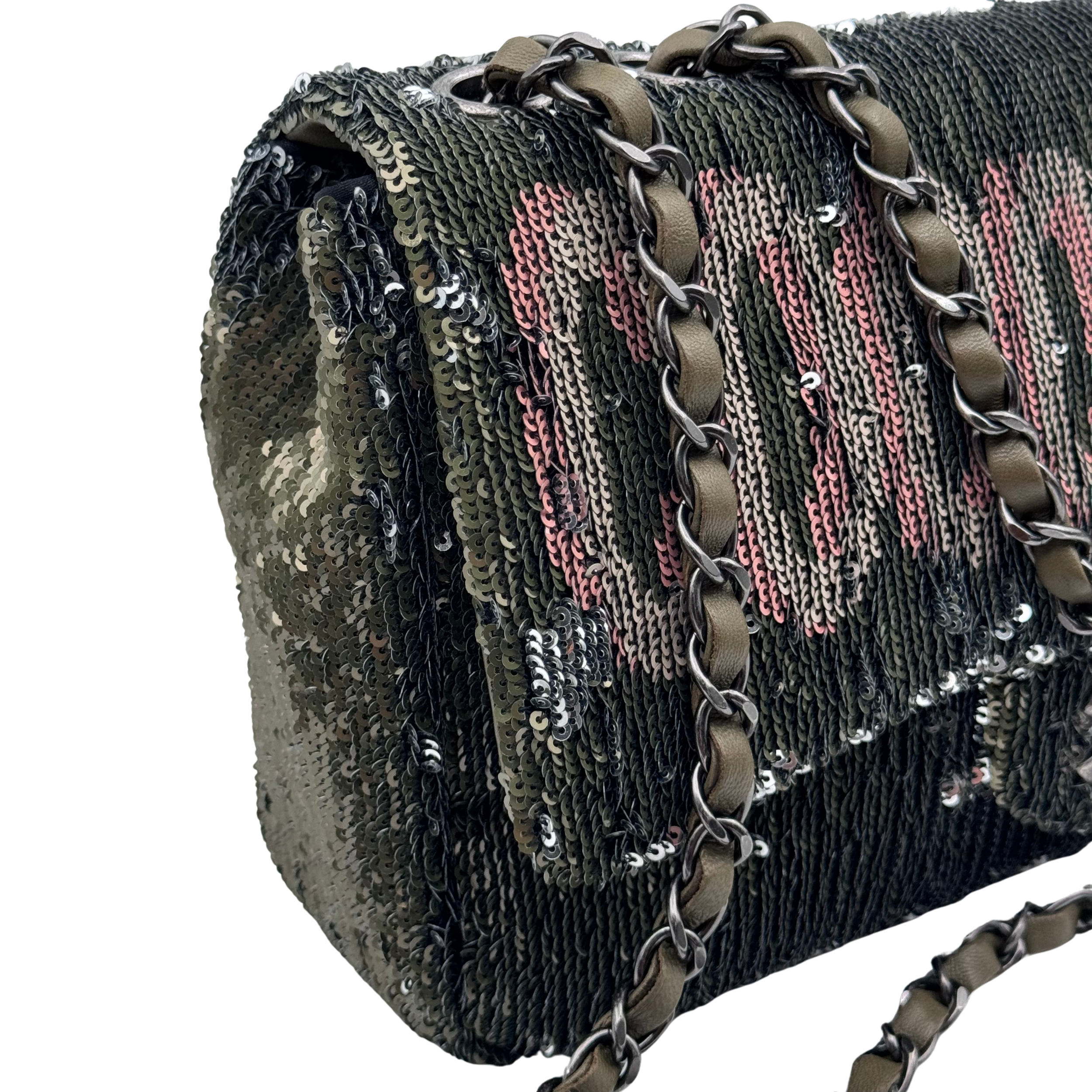 CLASSIC TIMELESS SEQUIN COCO CUBA MEDIUM SINGLE FLAP - CHANEL Lola Collective
