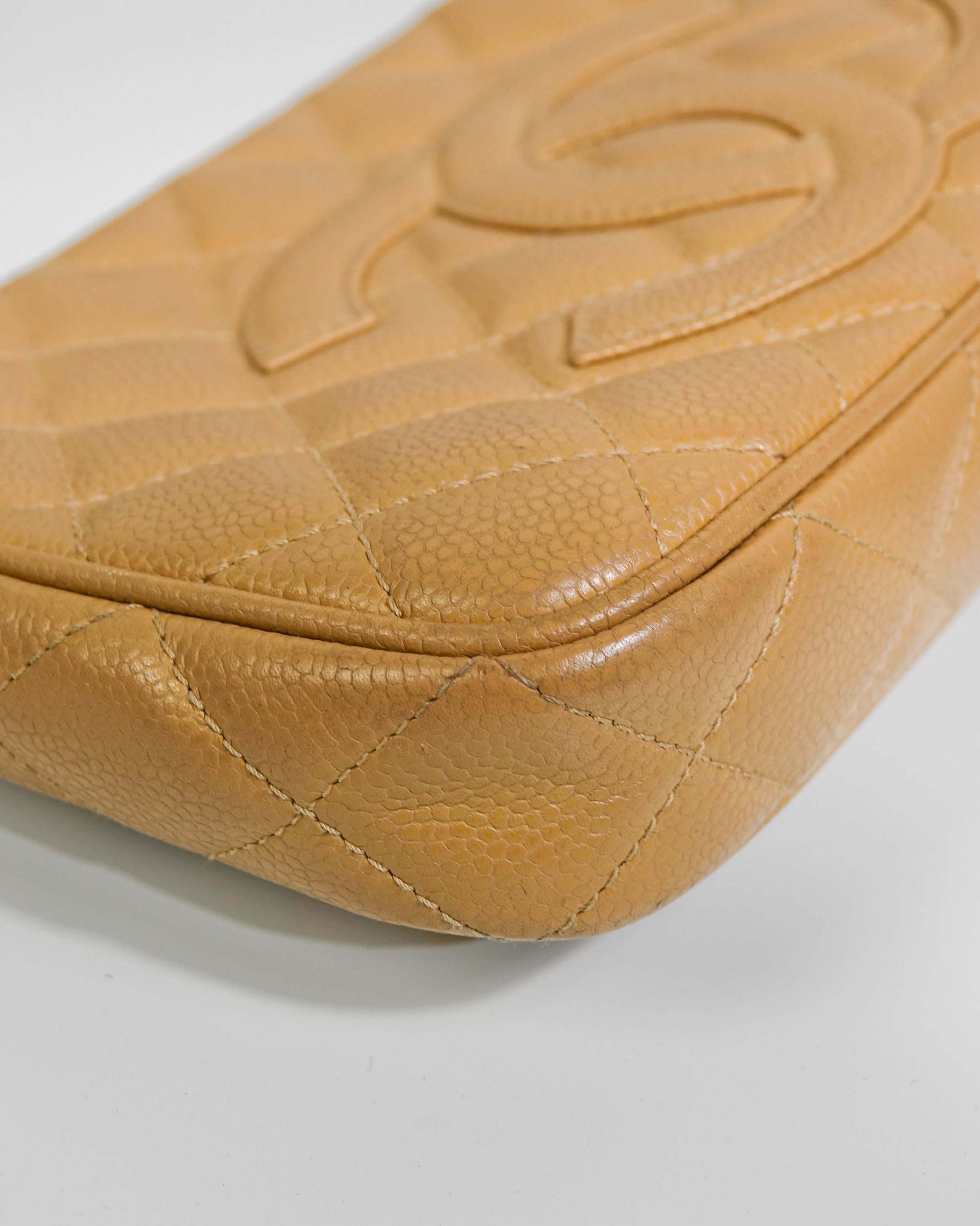 Chanel Sac Épaule Cuir Caviar – Beige Lola Collective