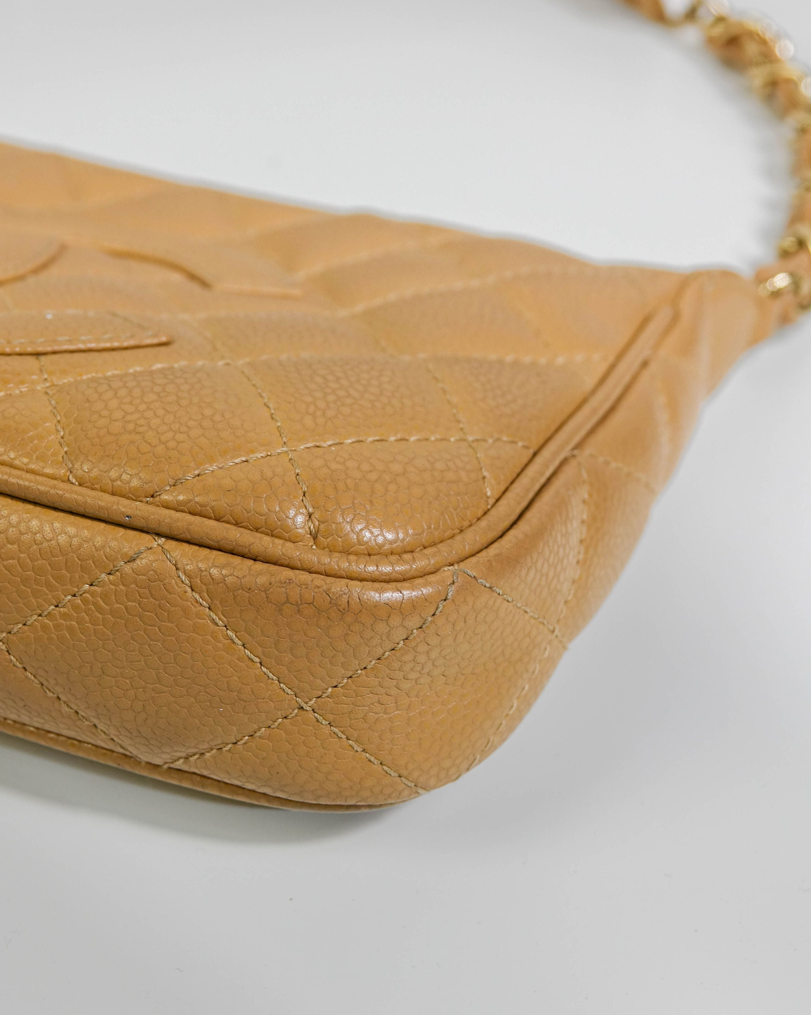Chanel Sac Épaule Cuir Caviar – Beige Lola Collective