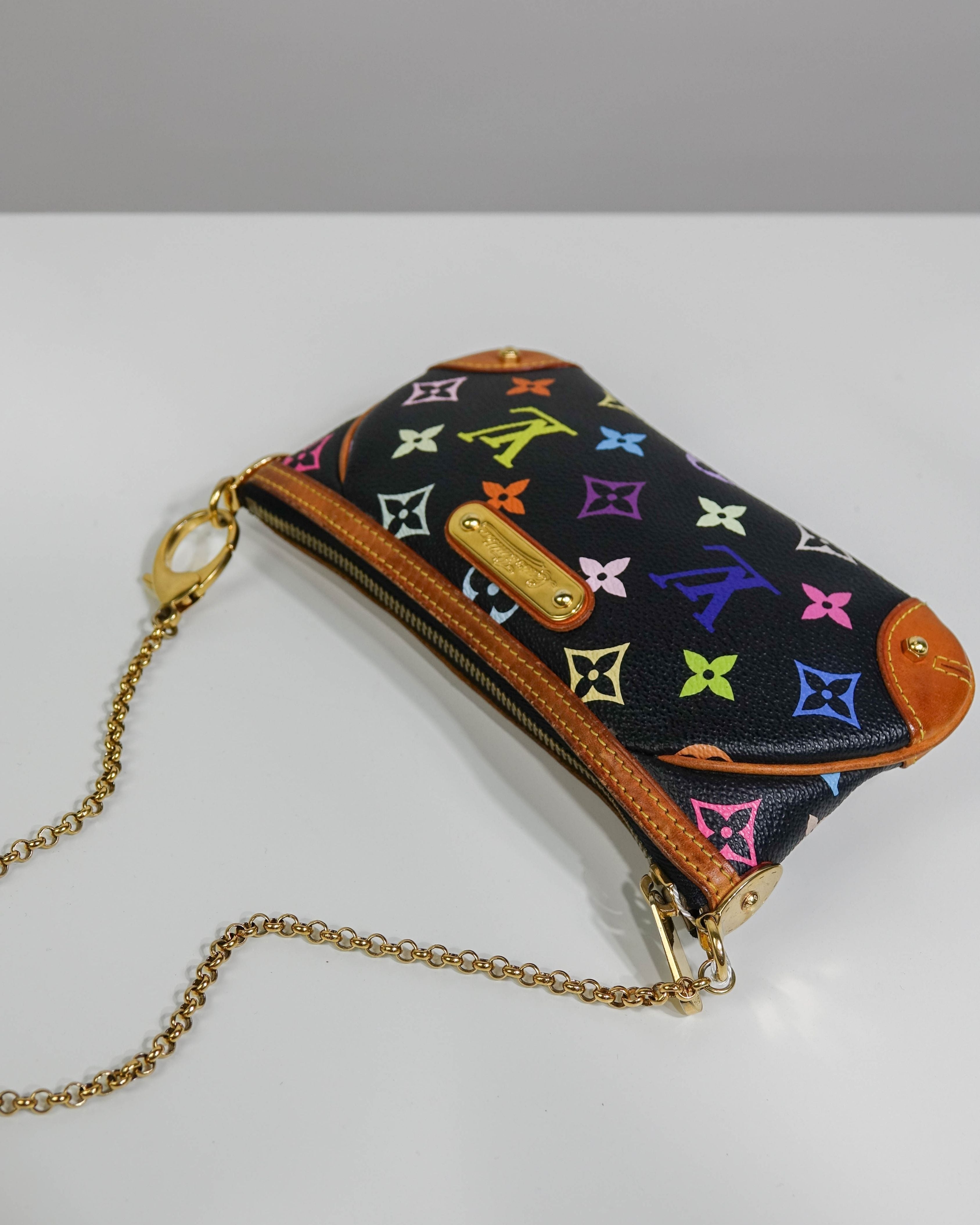 Mini Pochette accessoires Liv Louis Vuitton Murakami - noir Lola Collective