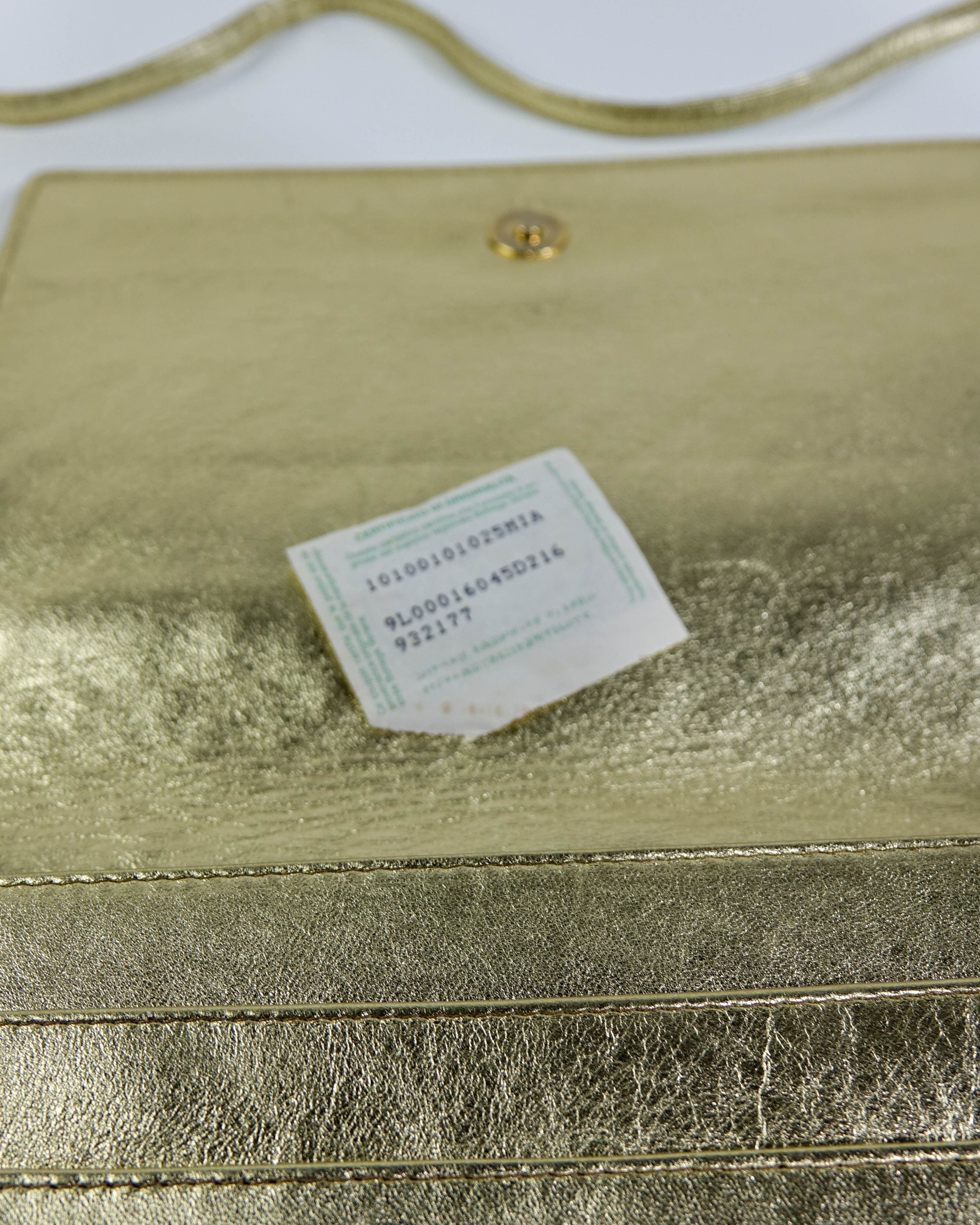 Sac pochette Bottega Veneta cuir intrecciato - or Lola Collective