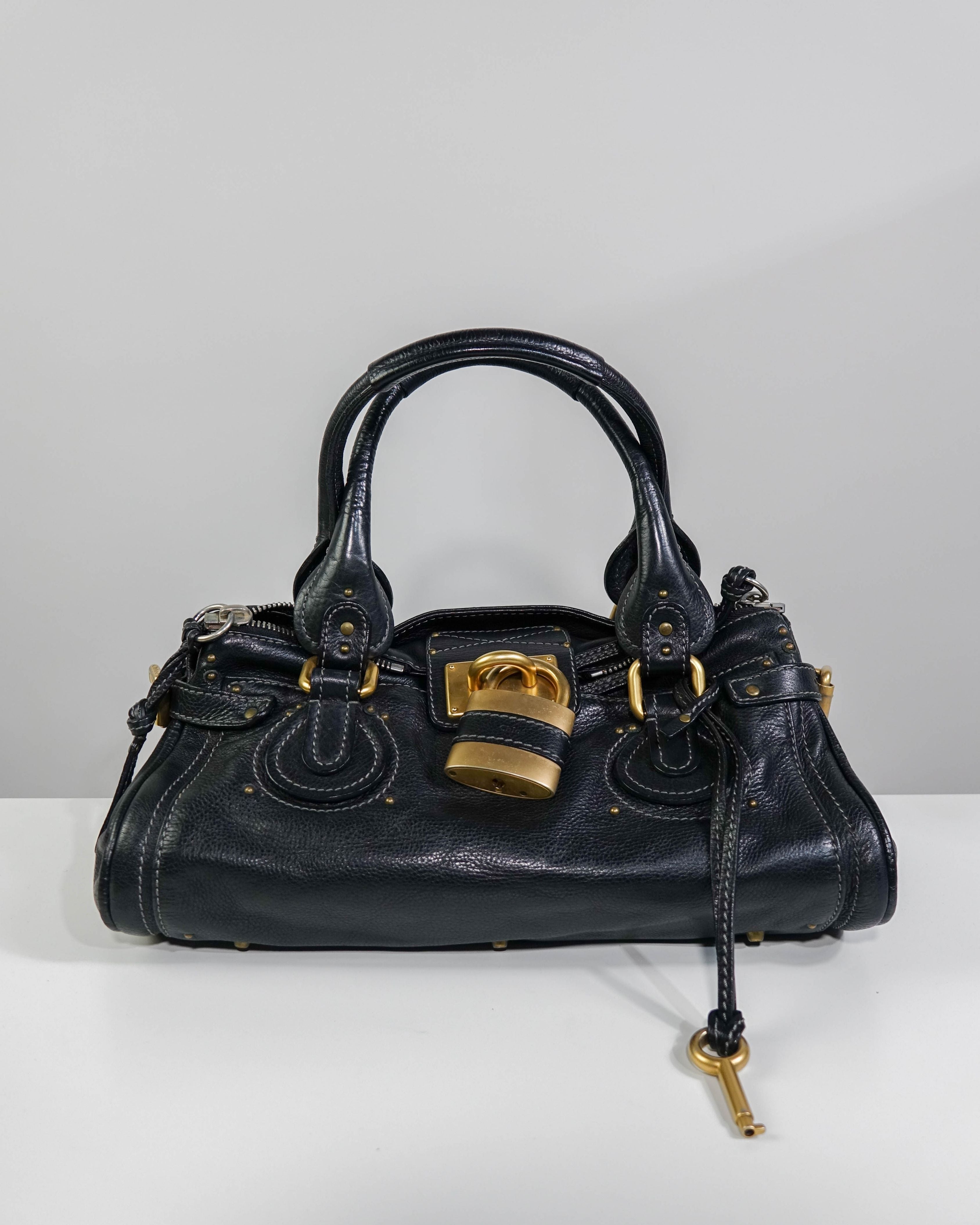 Sac Chloé Paddington - noir et gold Lola Collective