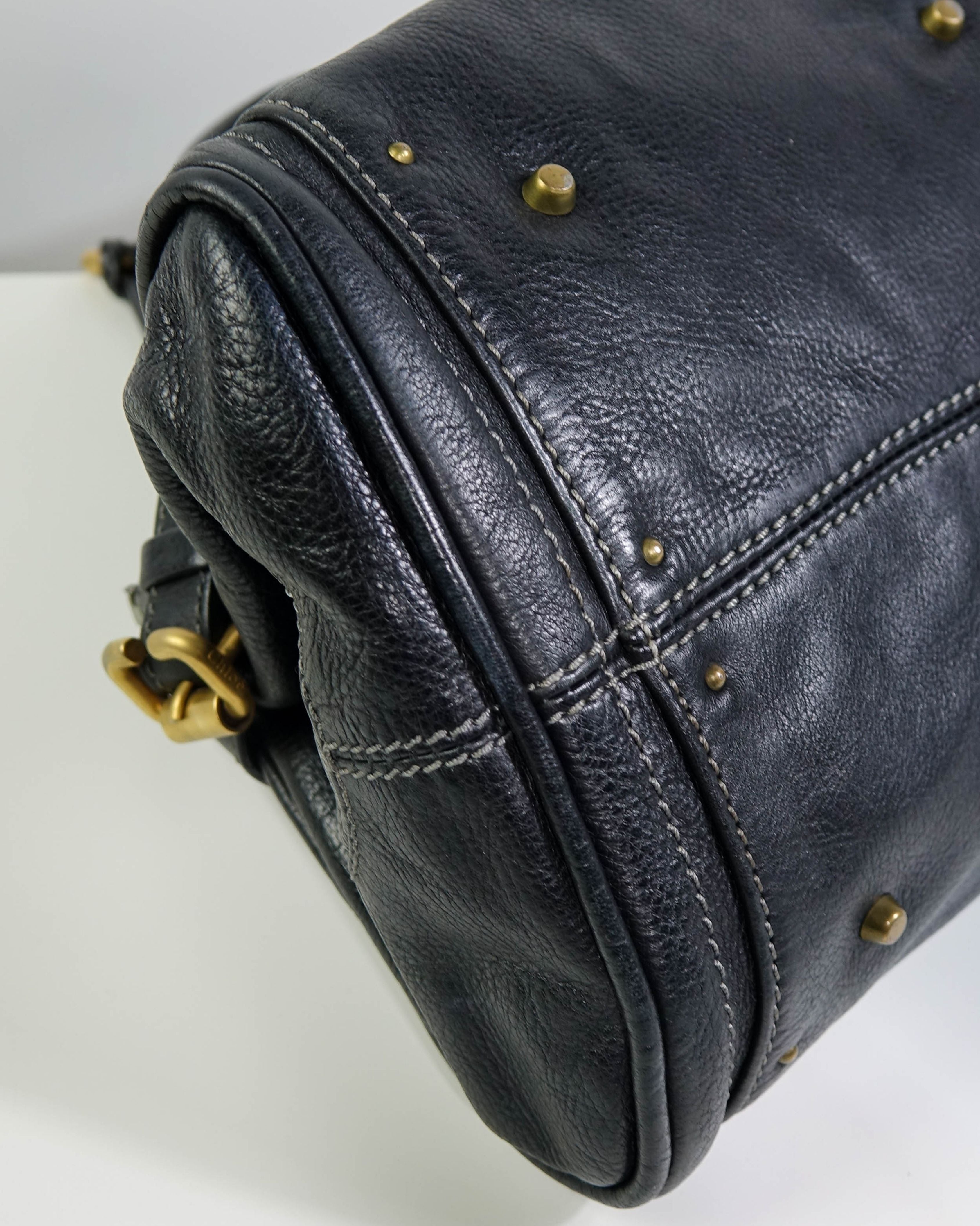 Sac Chloé Paddington - noir et gold Lola Collective