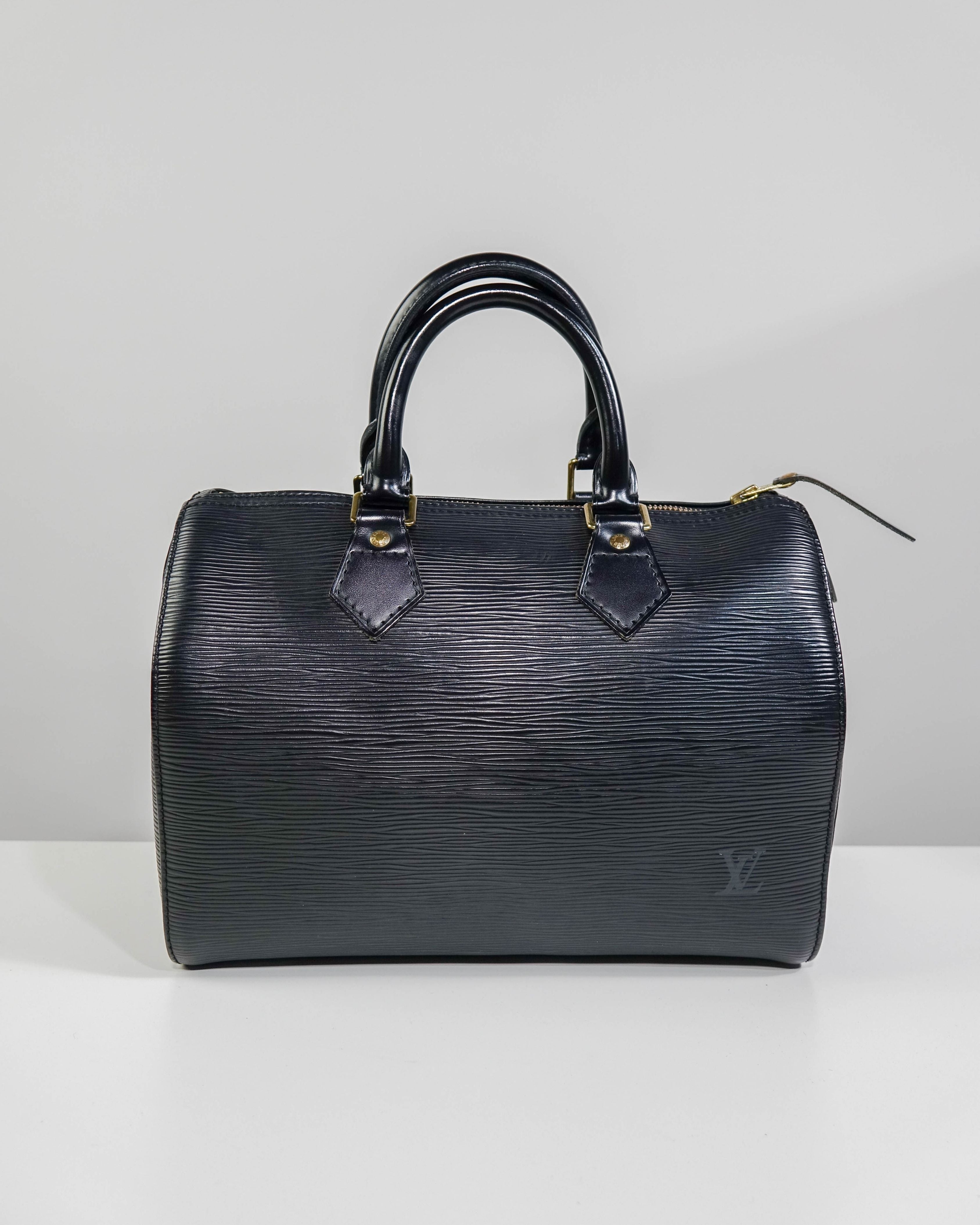 Sac Speedy 25 LOUIS Louis Vuitton Épi - Noir Lola Collective