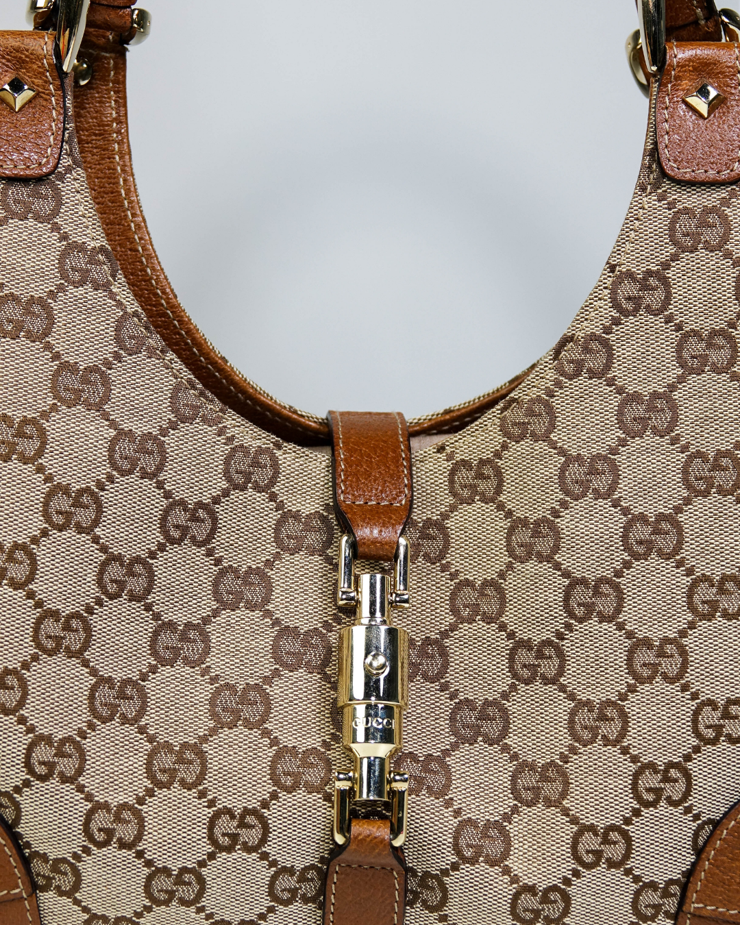 Sac New Jackie GG Canvas Beige & Doré – Gucci Lola Collective