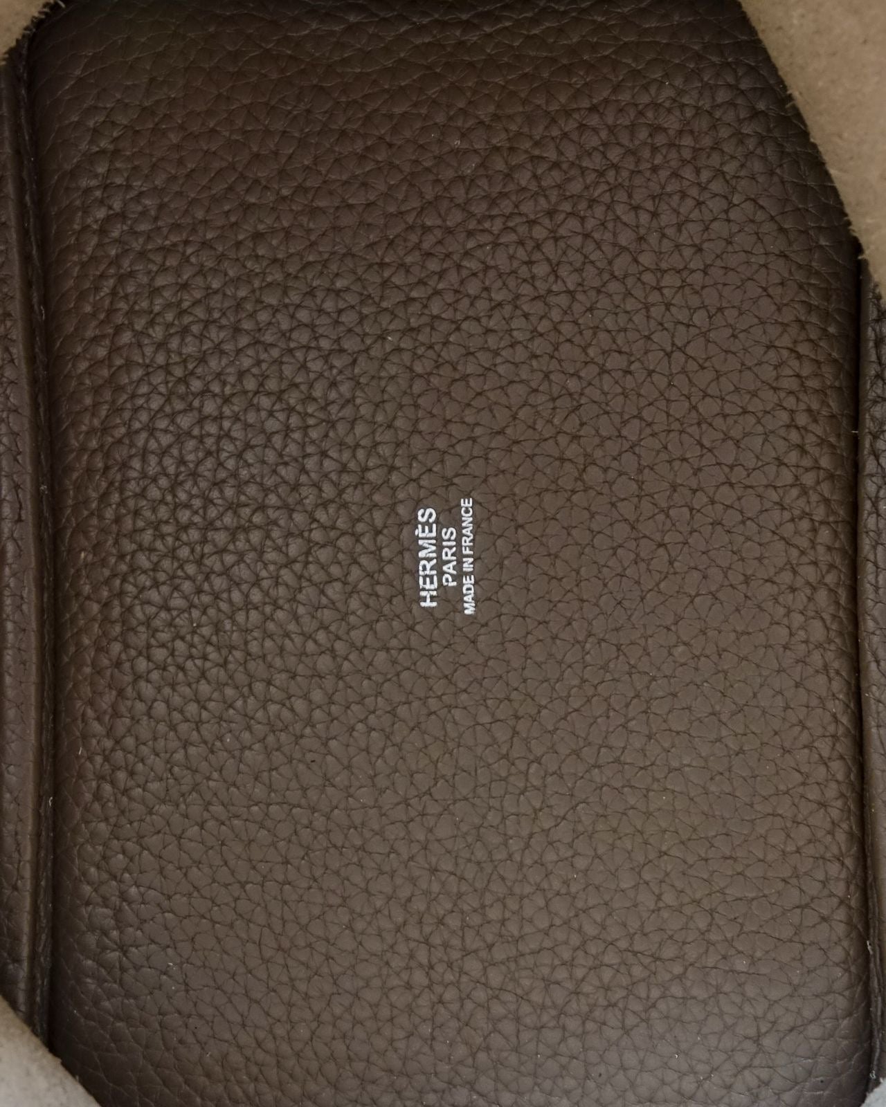 Sac Picotin 18 Taurillon Étoupe Hermès Lola Collective