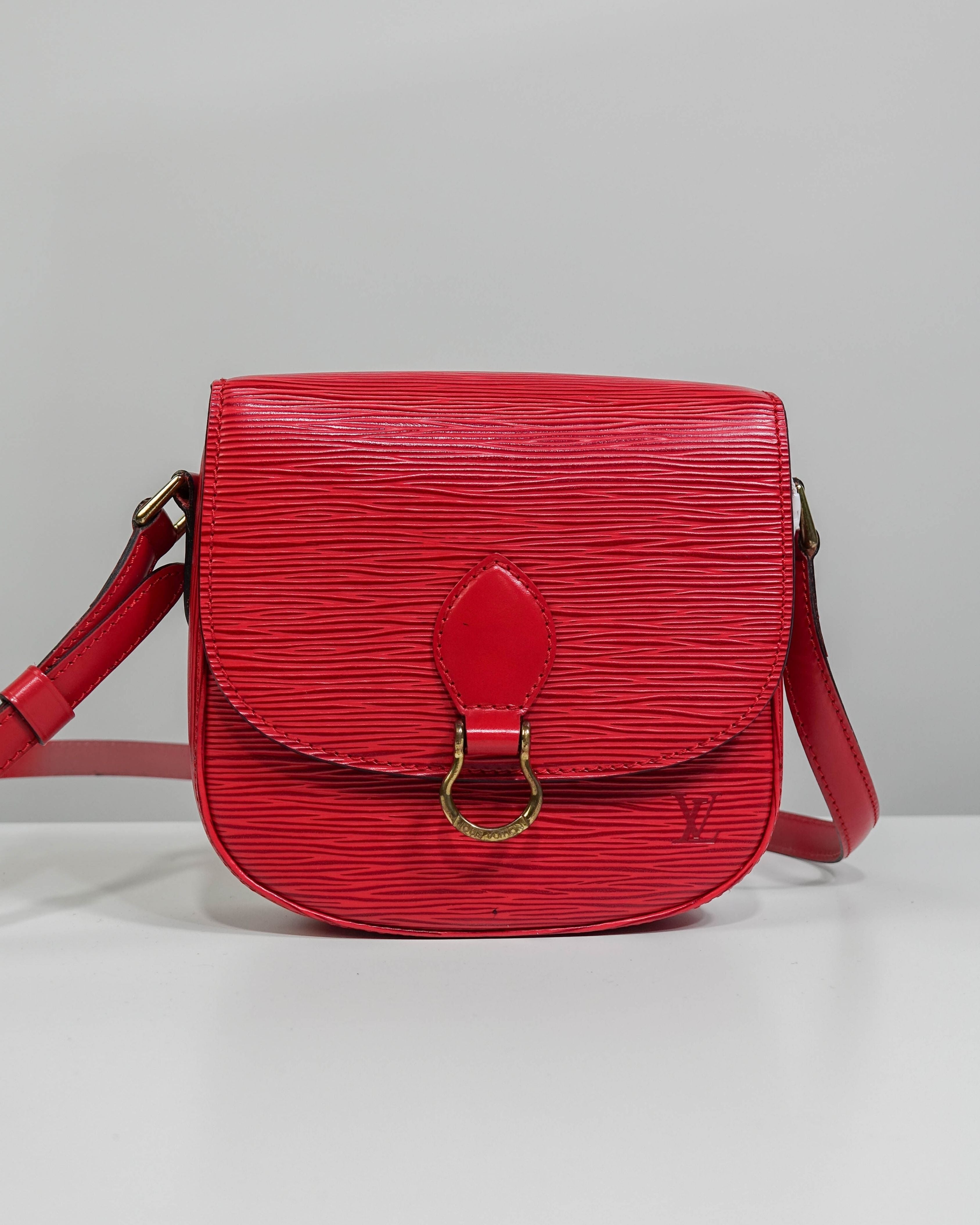 Sac bandoulière Saint Cloud PM Epi Louis Vuitton - rouge Lola Collective