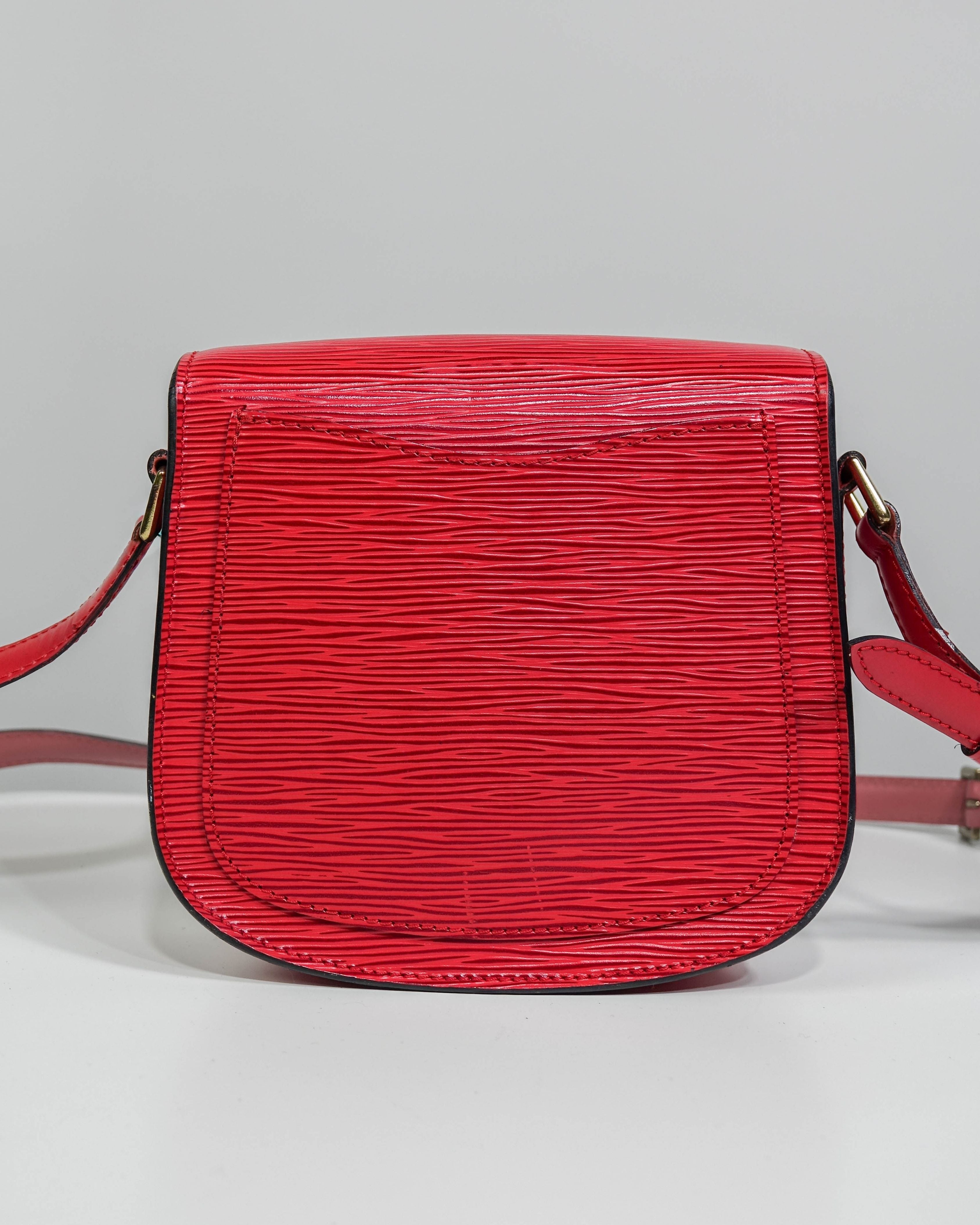 Sac bandoulière Saint Cloud PM Epi Louis Vuitton - rouge Lola Collective