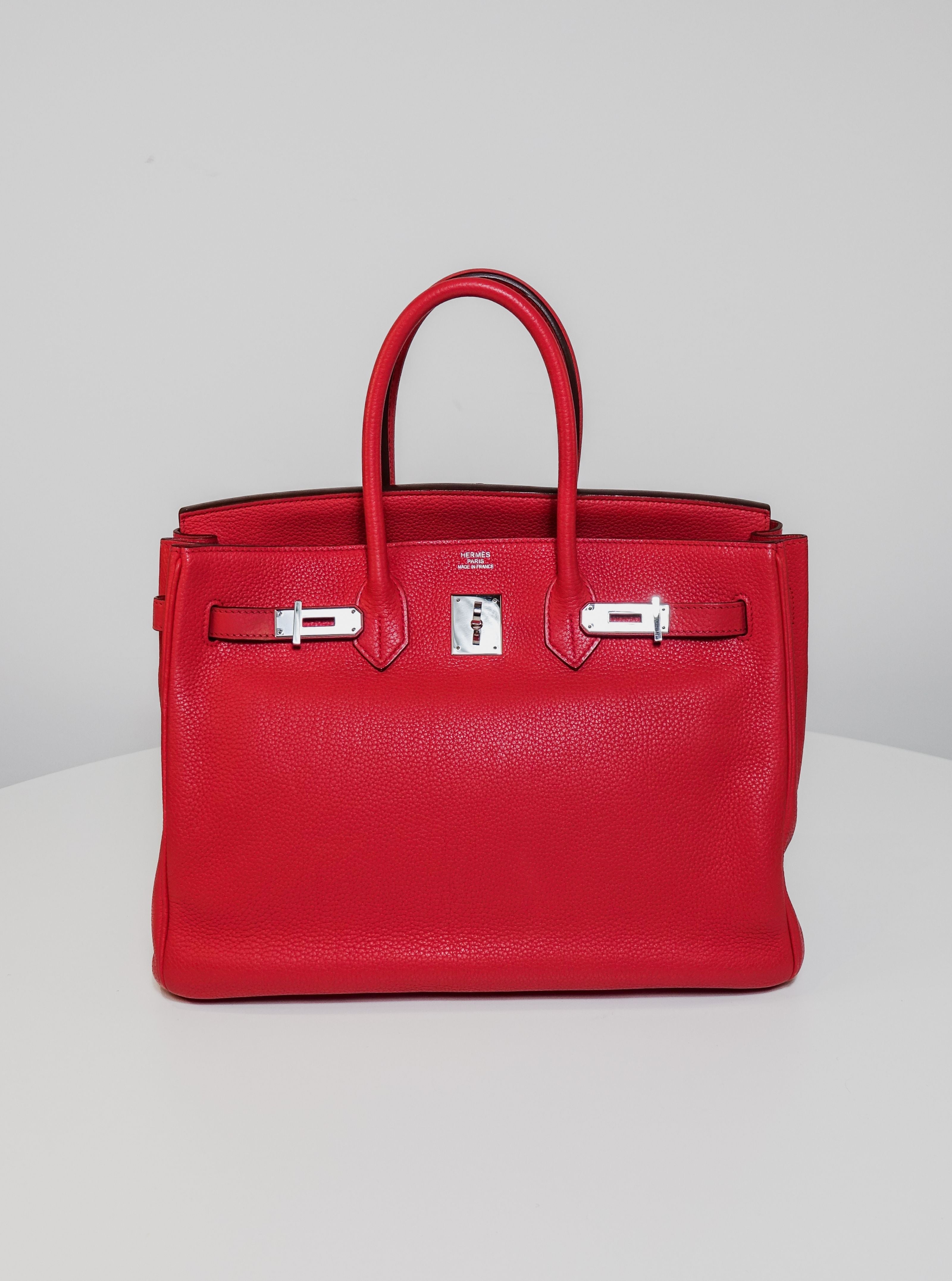 Birkin 35 Rouge garance - Hermès Lola Collective