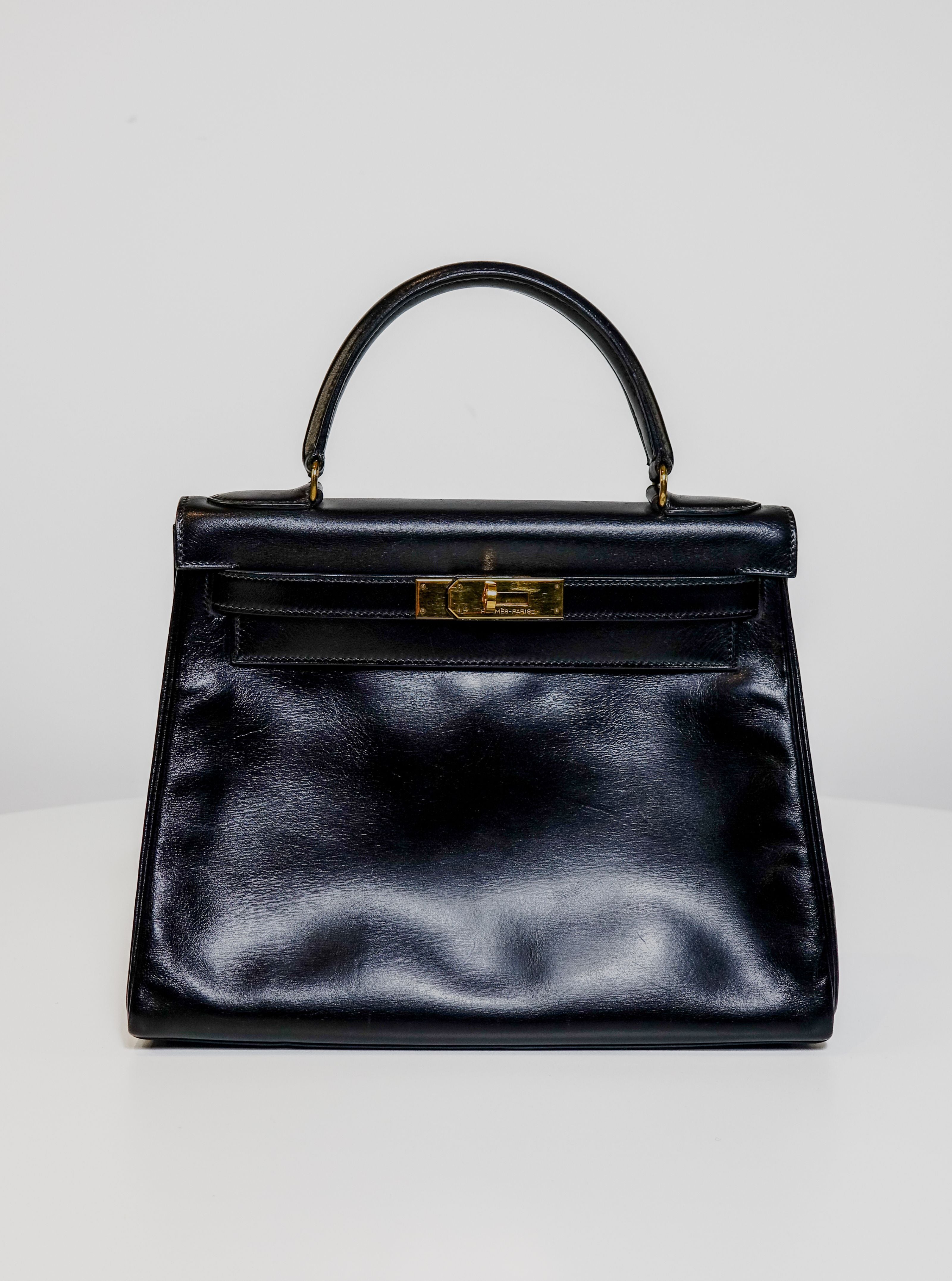 Hermès Kelly 28 Noir box Lola Collective