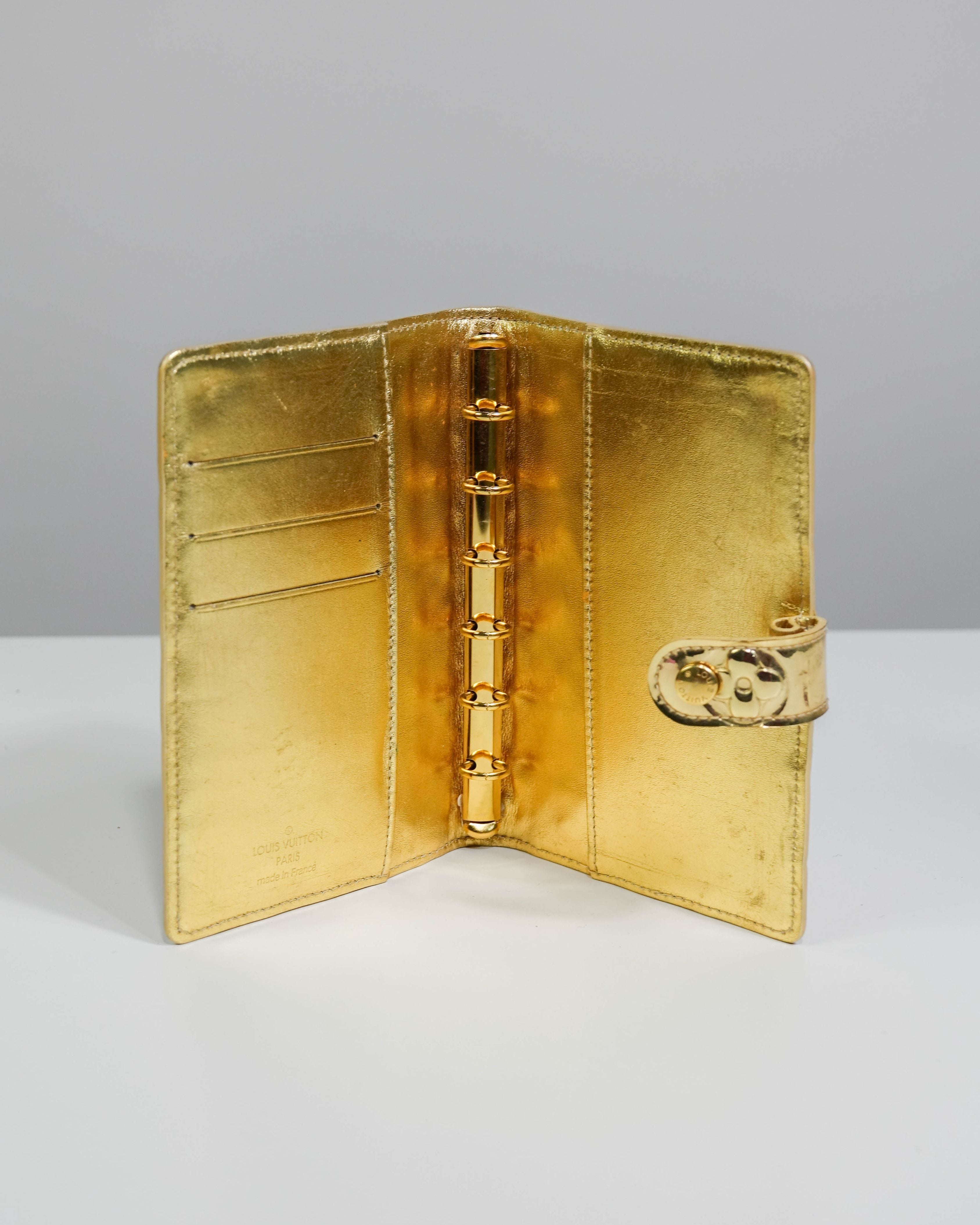 Agenda Louis Vuitton Miroir PM Day Planner Cover – Gold Lola Collective