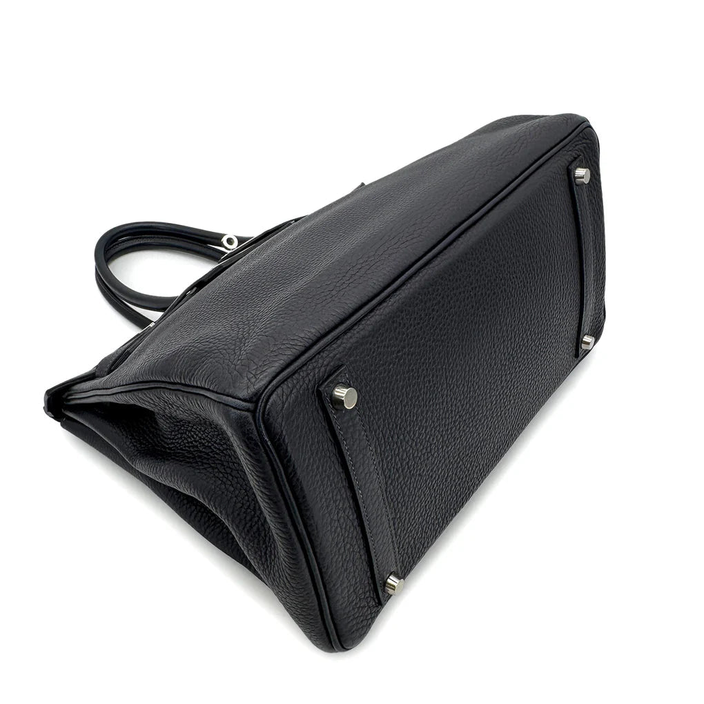 HERMES BIRKIN 35 BLUE INDIGO TAURILLON CLEMENCE Lola Collective