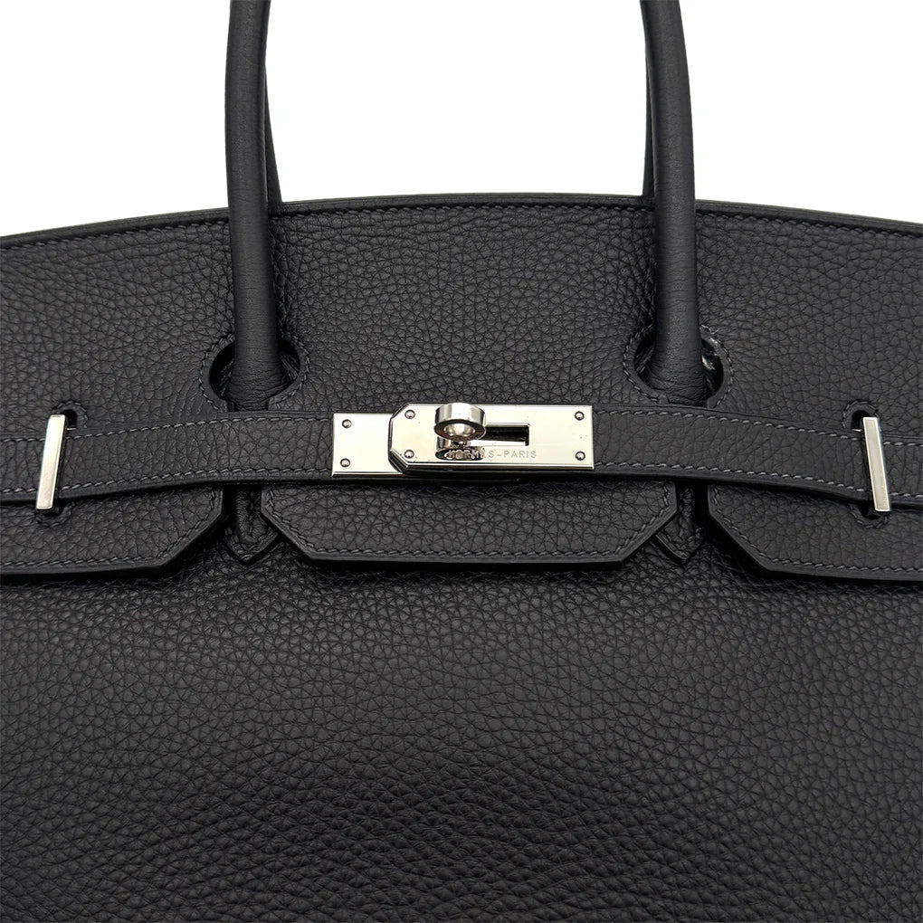 HERMES BIRKIN 35 BLUE INDIGO TAURILLON CLEMENCE Lola Collective