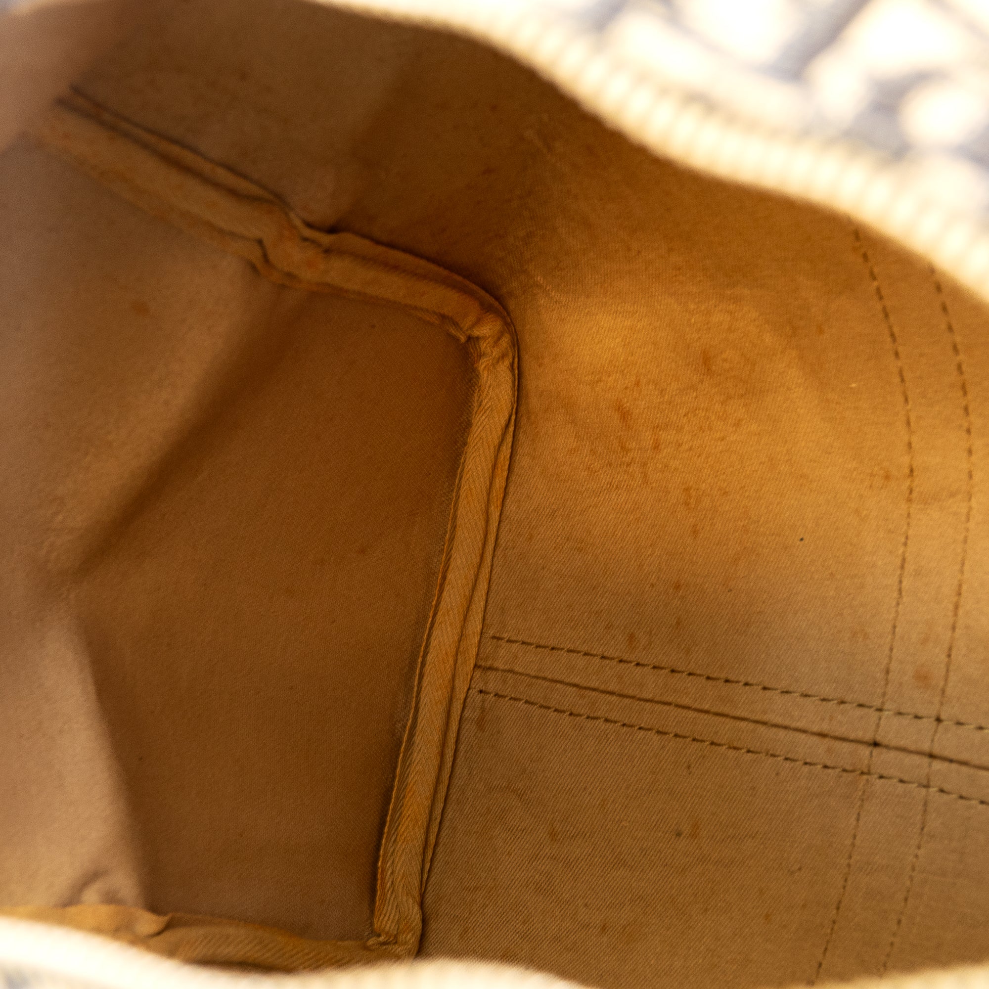 Dior Boston 40 toile Trotter navy et cuir Lola Collective