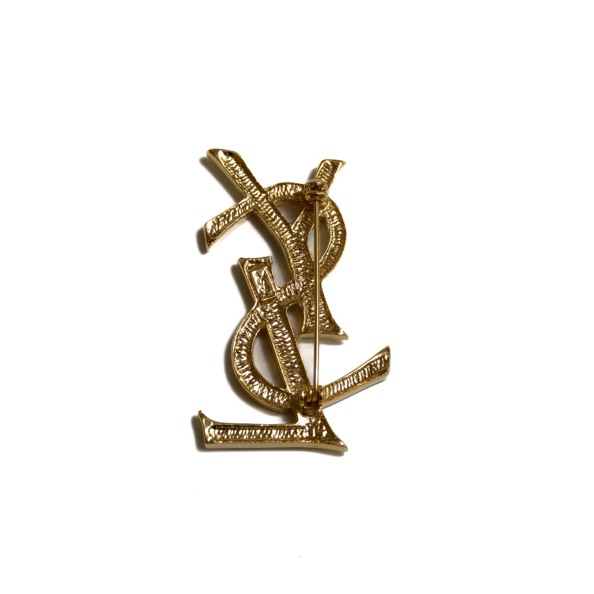 Yves Saint Laurent Broche strass et gold Lola Collective