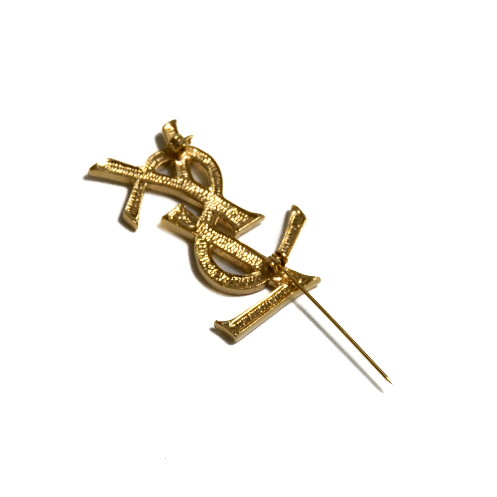 Yves Saint Laurent Broche strass et gold Lola Collective