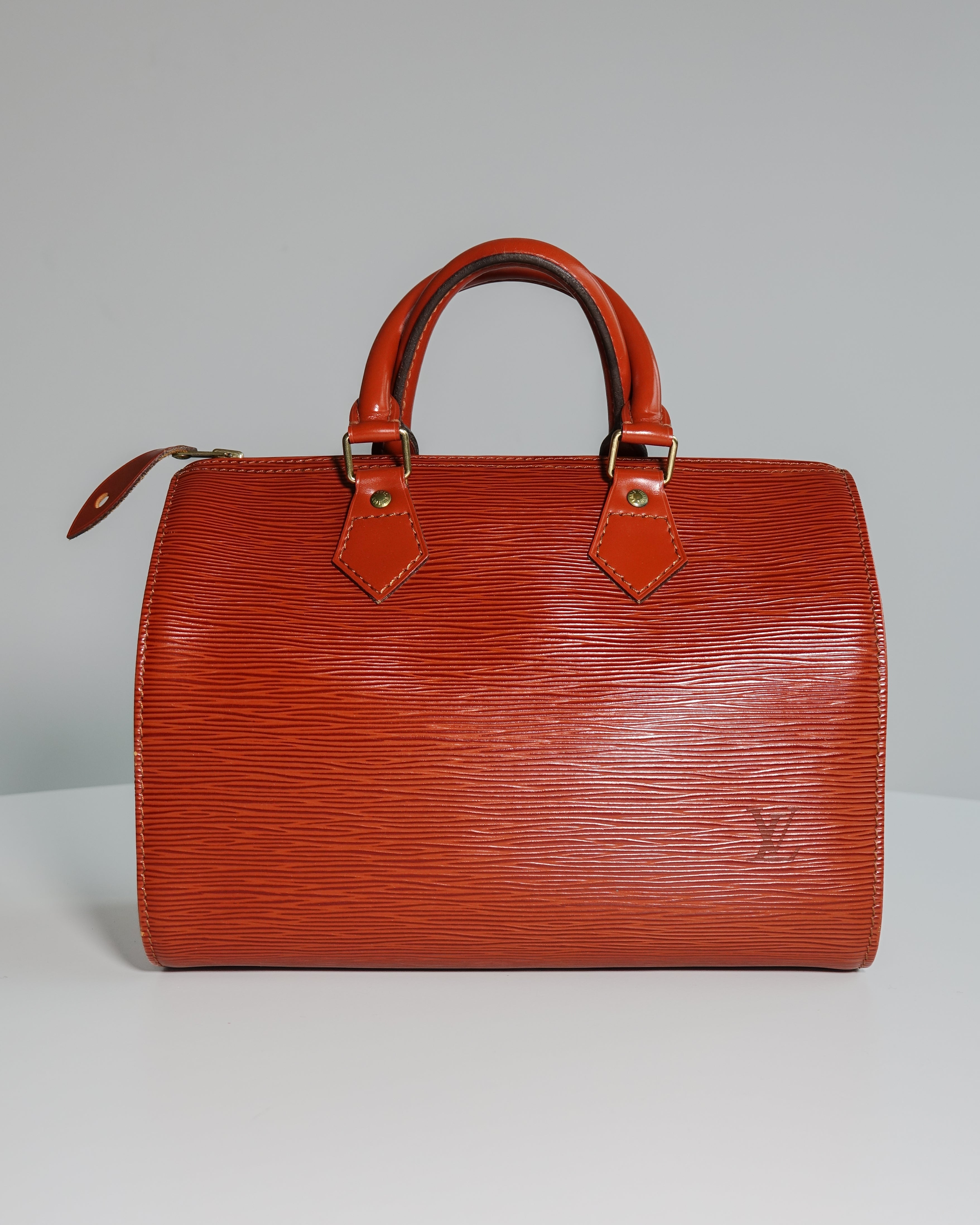 Petit sac Louis Vuitton Speedy 25 Épi Marron Lola Collective