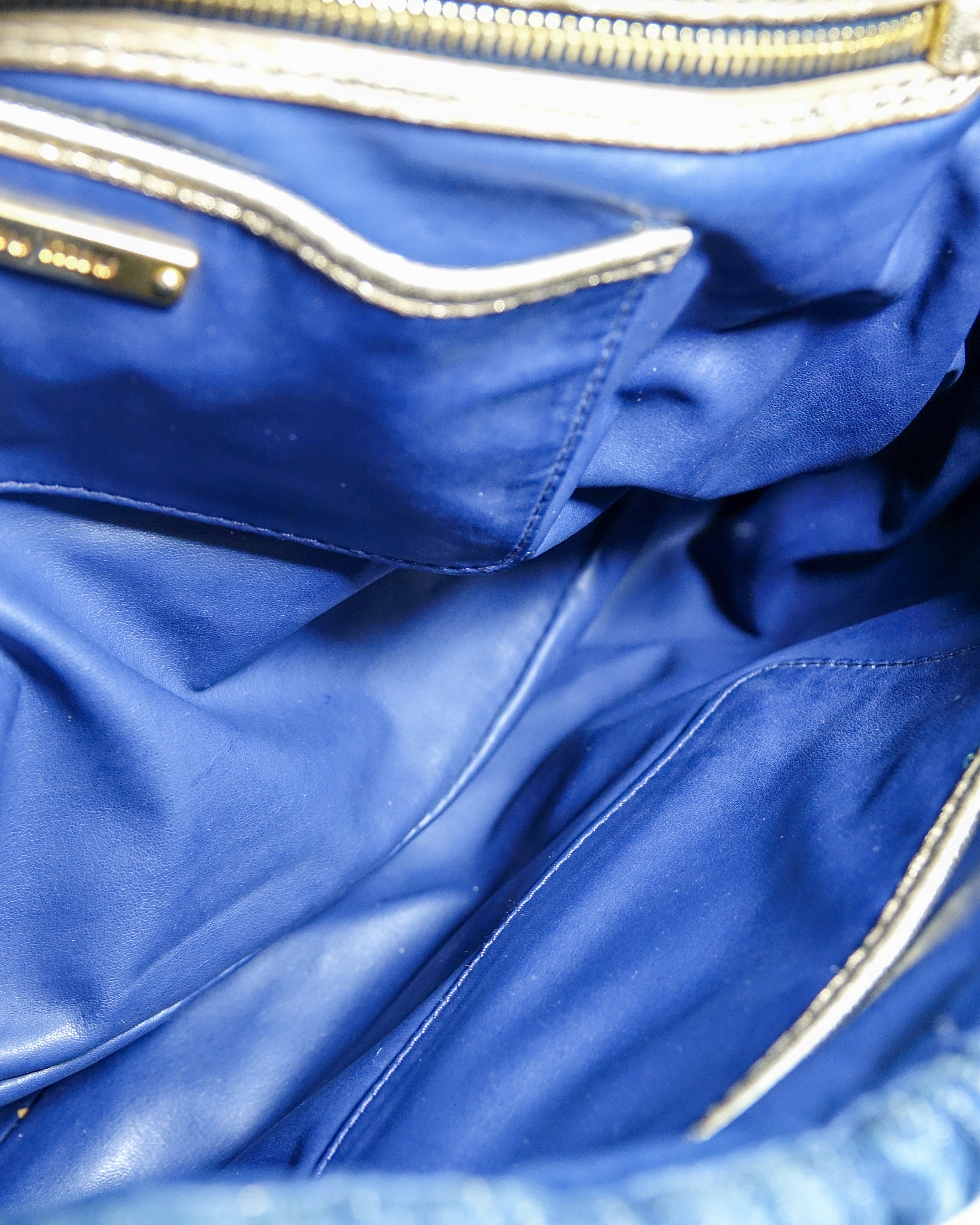 Sac Miu Miu Denim Matelassé 2-way Navy Lola Collective