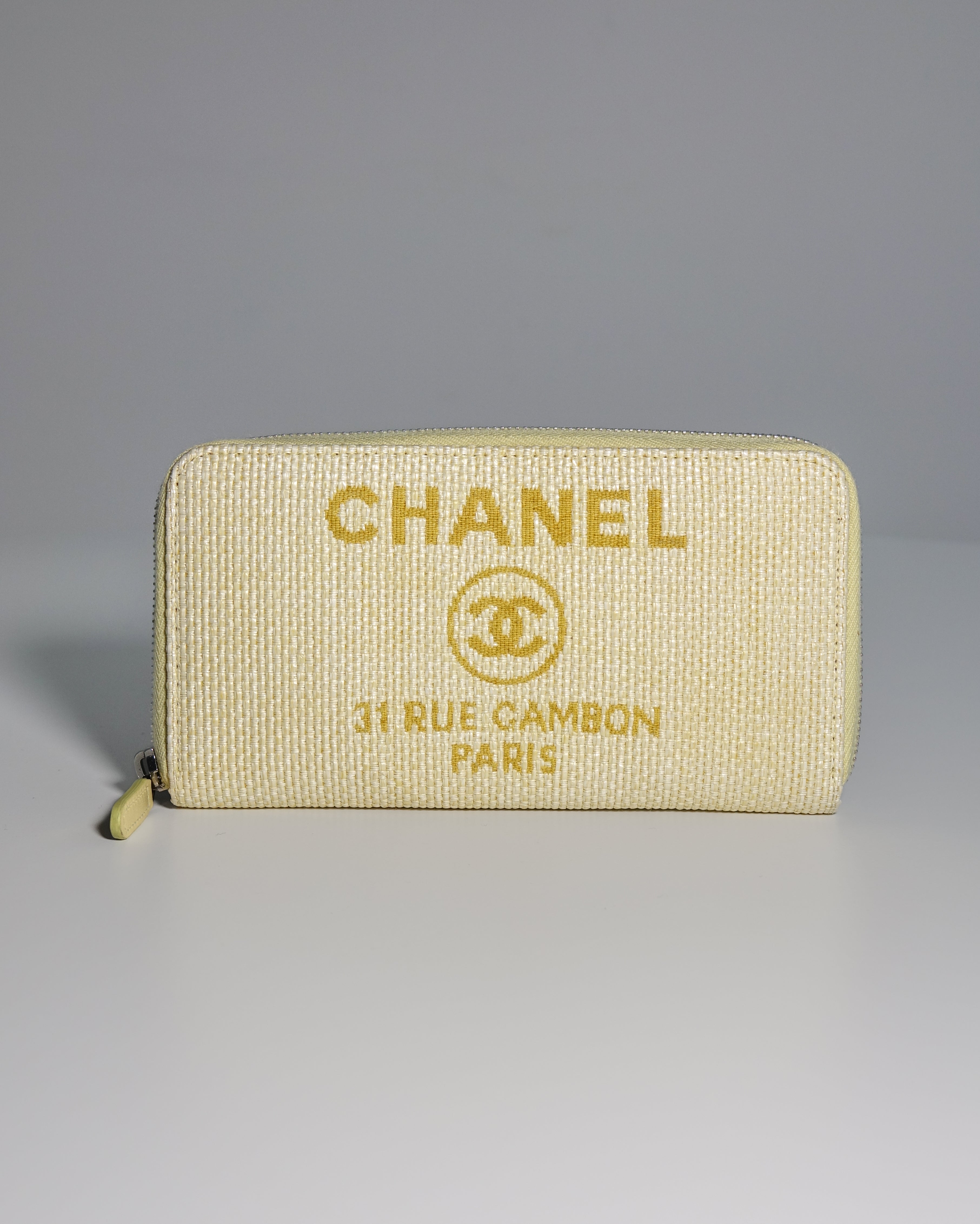 Portefeuille Deauville Jaune Chanel Lola Collective