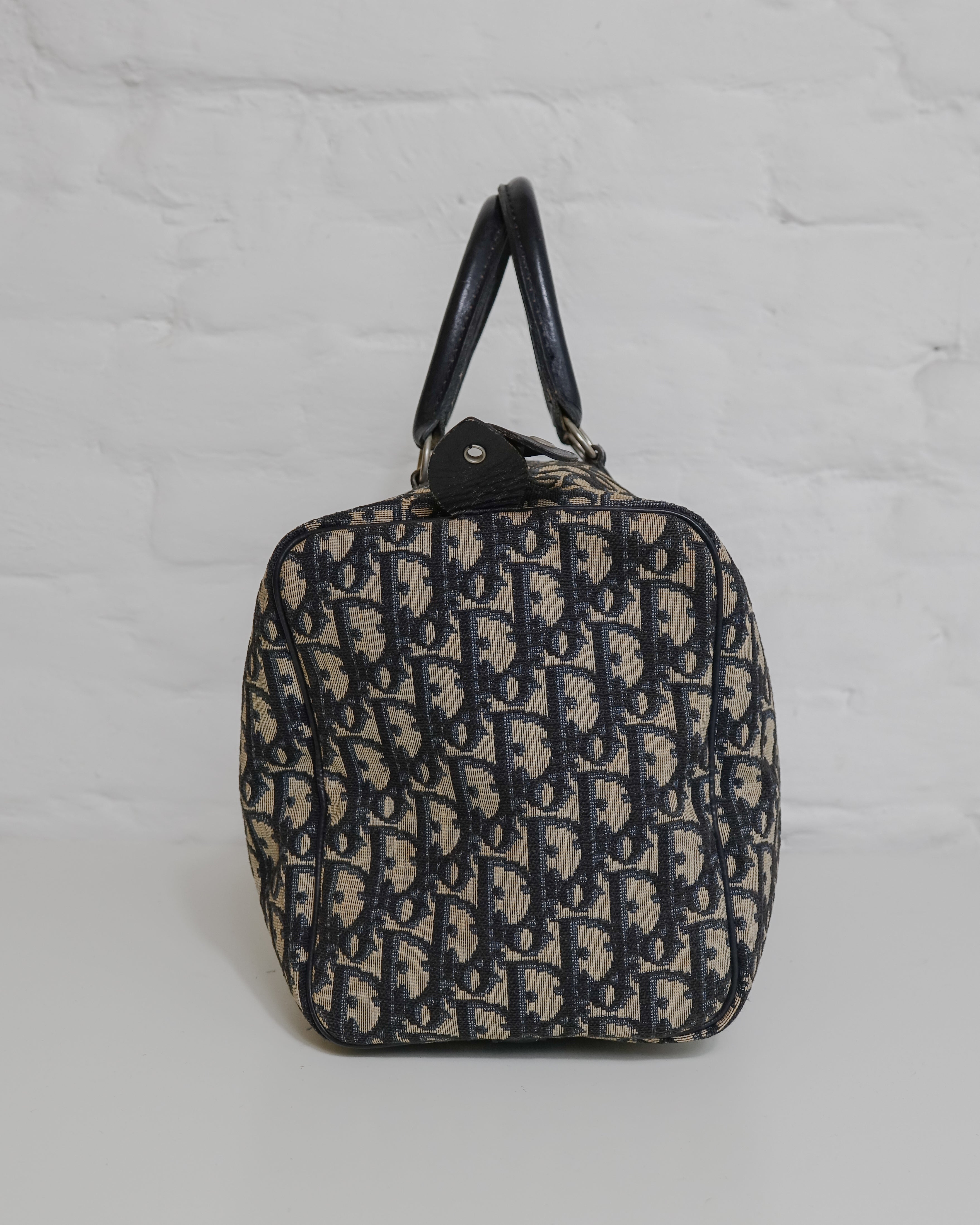 Sac Christian Dior Trotter Canvas Boston Bag Lola Collective