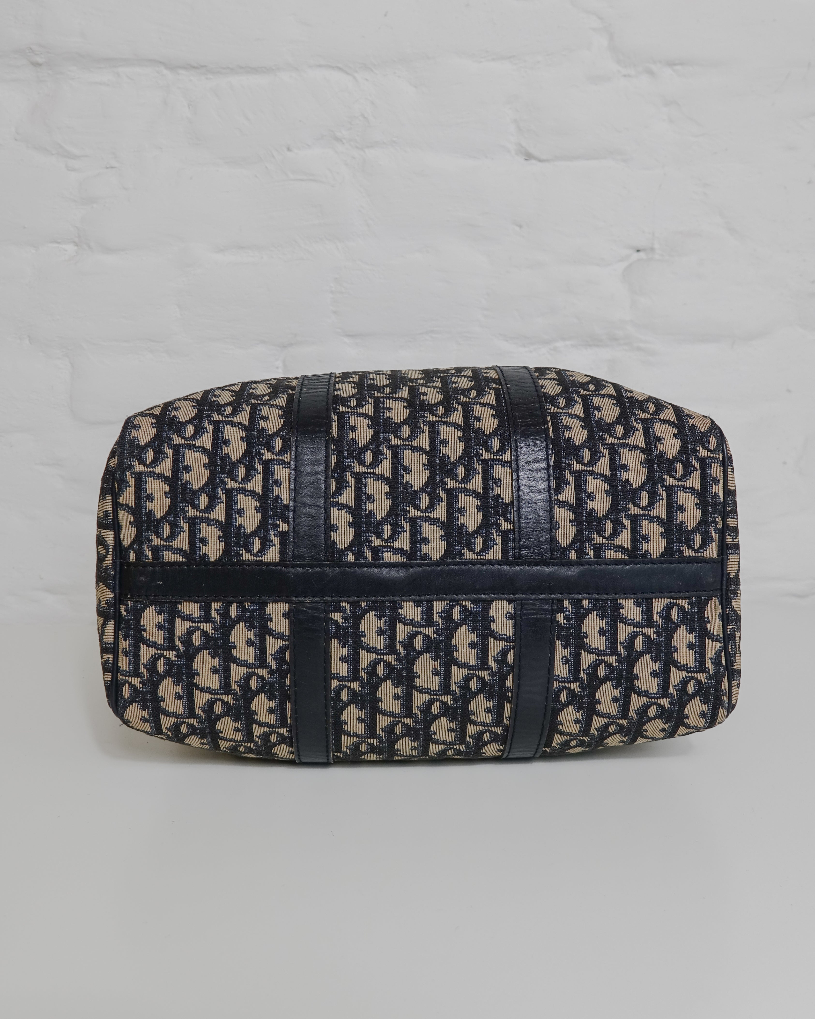 Sac Christian Dior Trotter Canvas Boston Bag Lola Collective