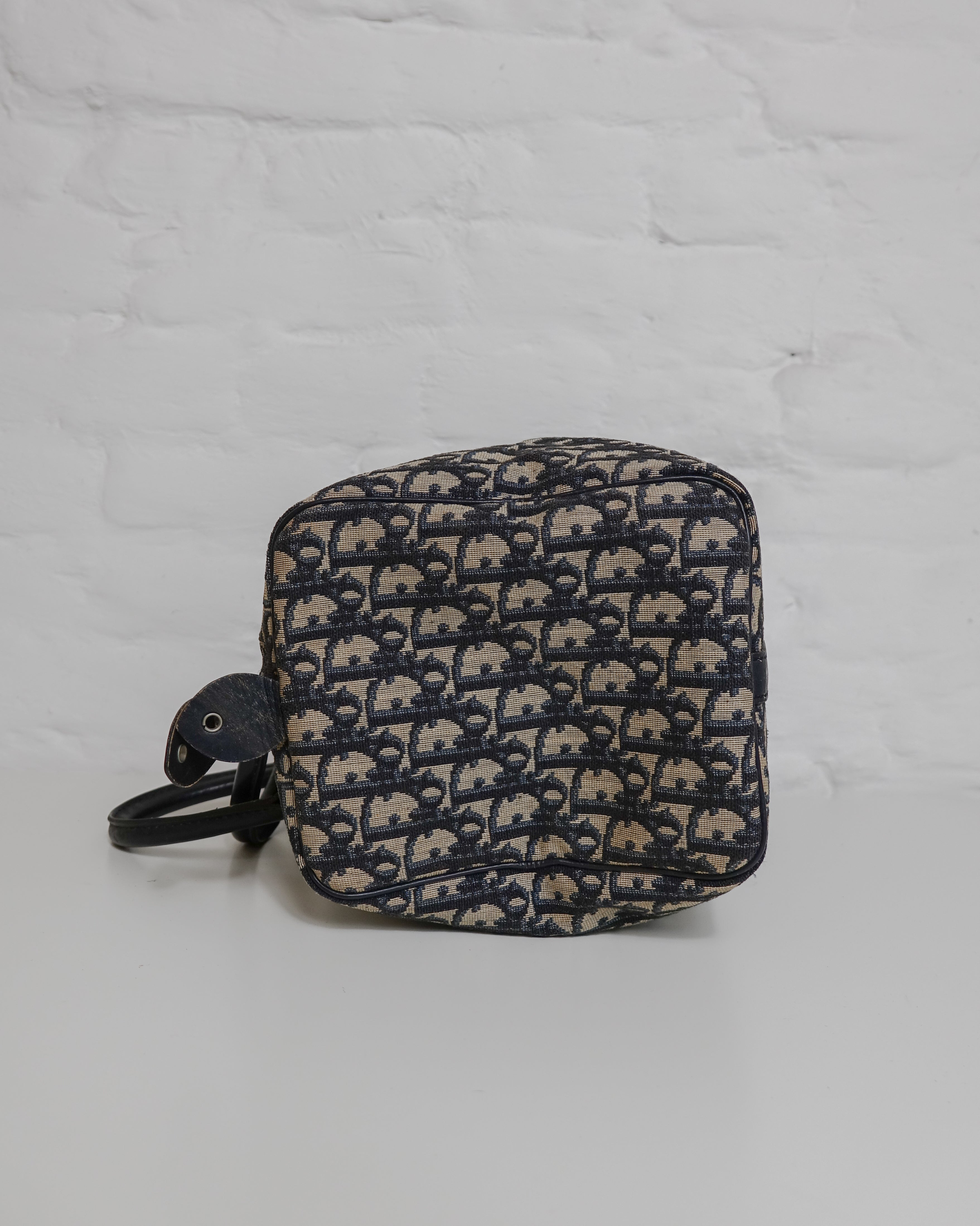 Sac Christian Dior Trotter Canvas Boston Bag Lola Collective