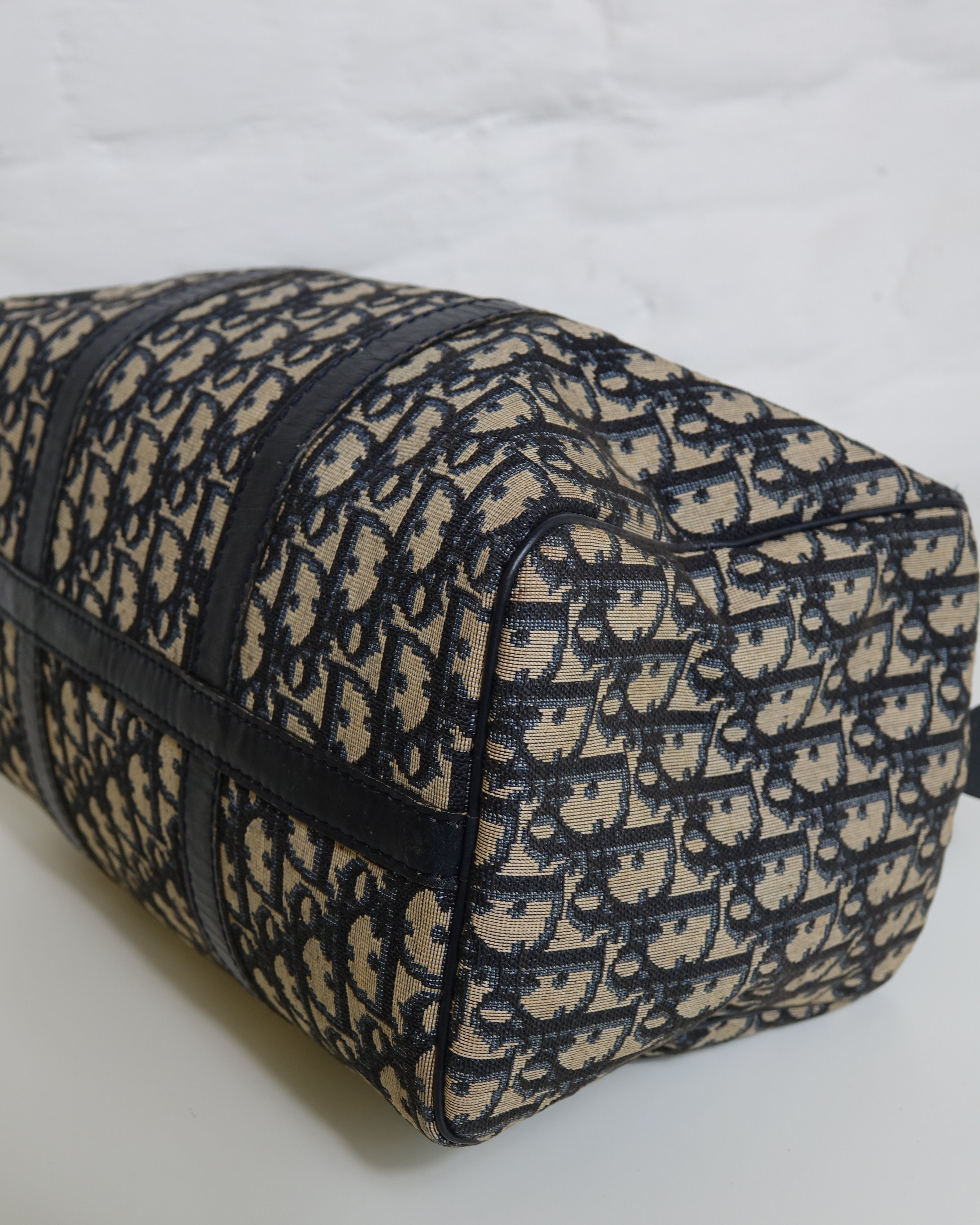 Sac Christian Dior Trotter Canvas Boston Bag Lola Collective