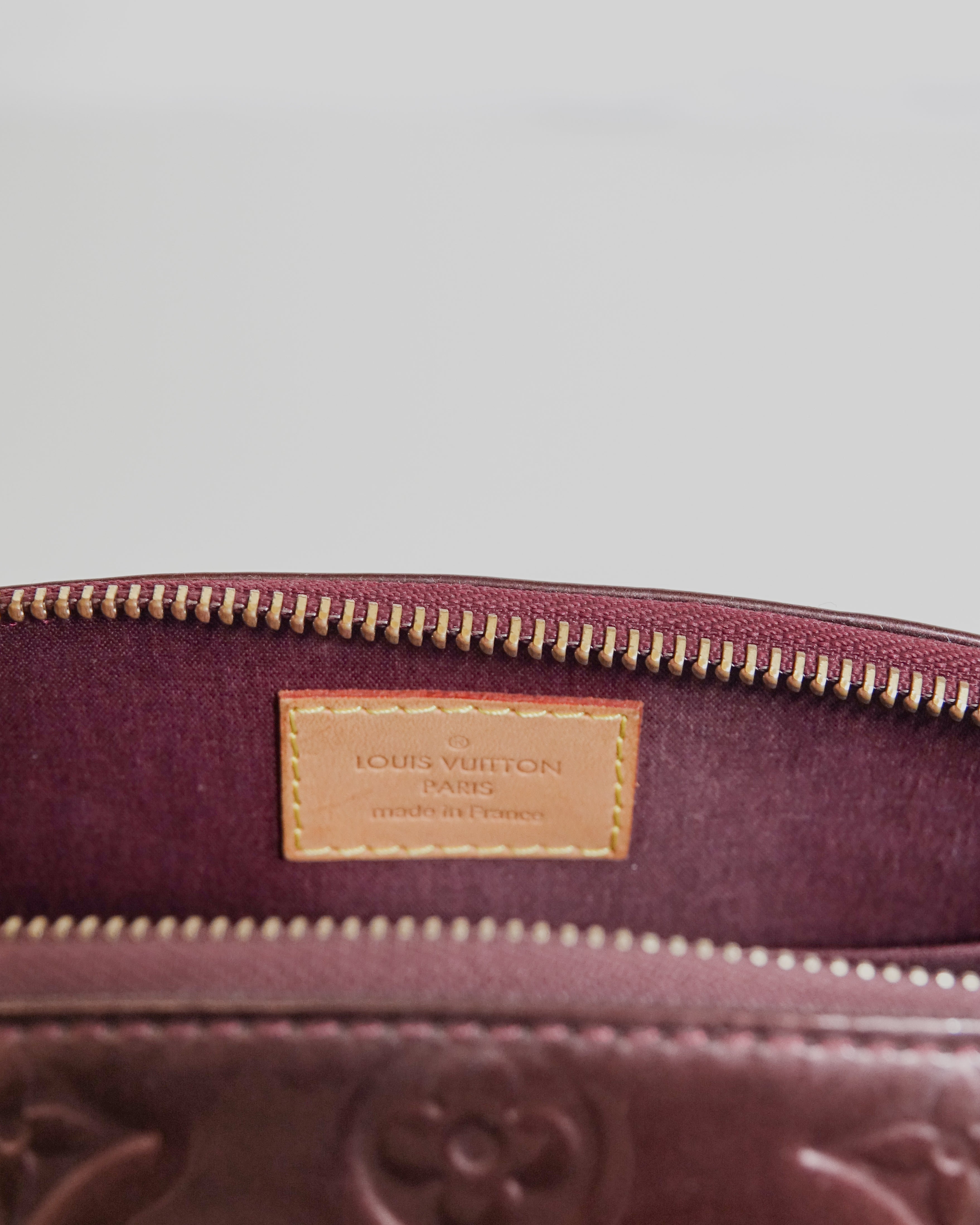 Sac Louis Vuitton Sherwood PM monogram vernis Rouge Lola Collective