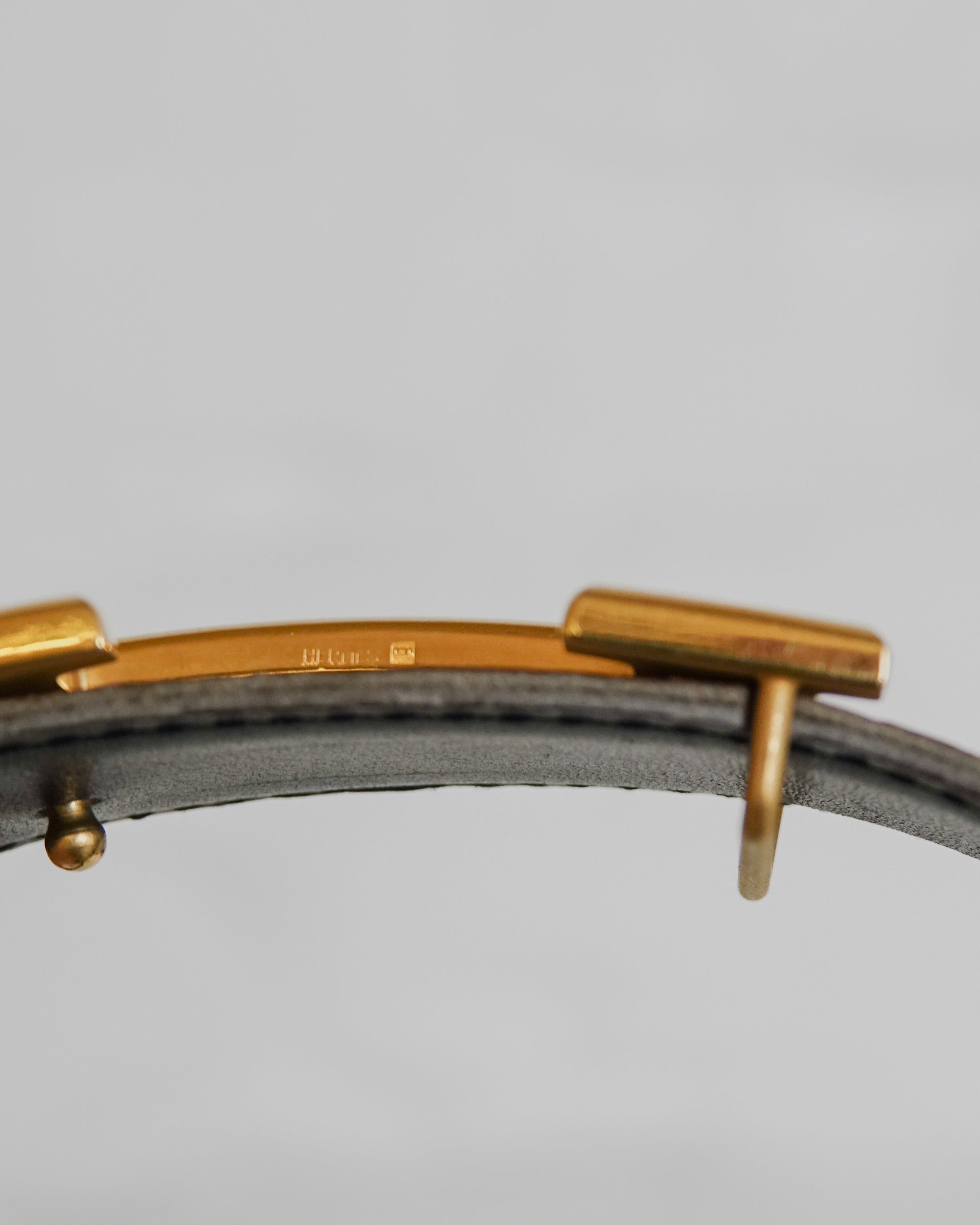 Ceinture Hermès Constance 70 marron avec logo □A Lola Collective