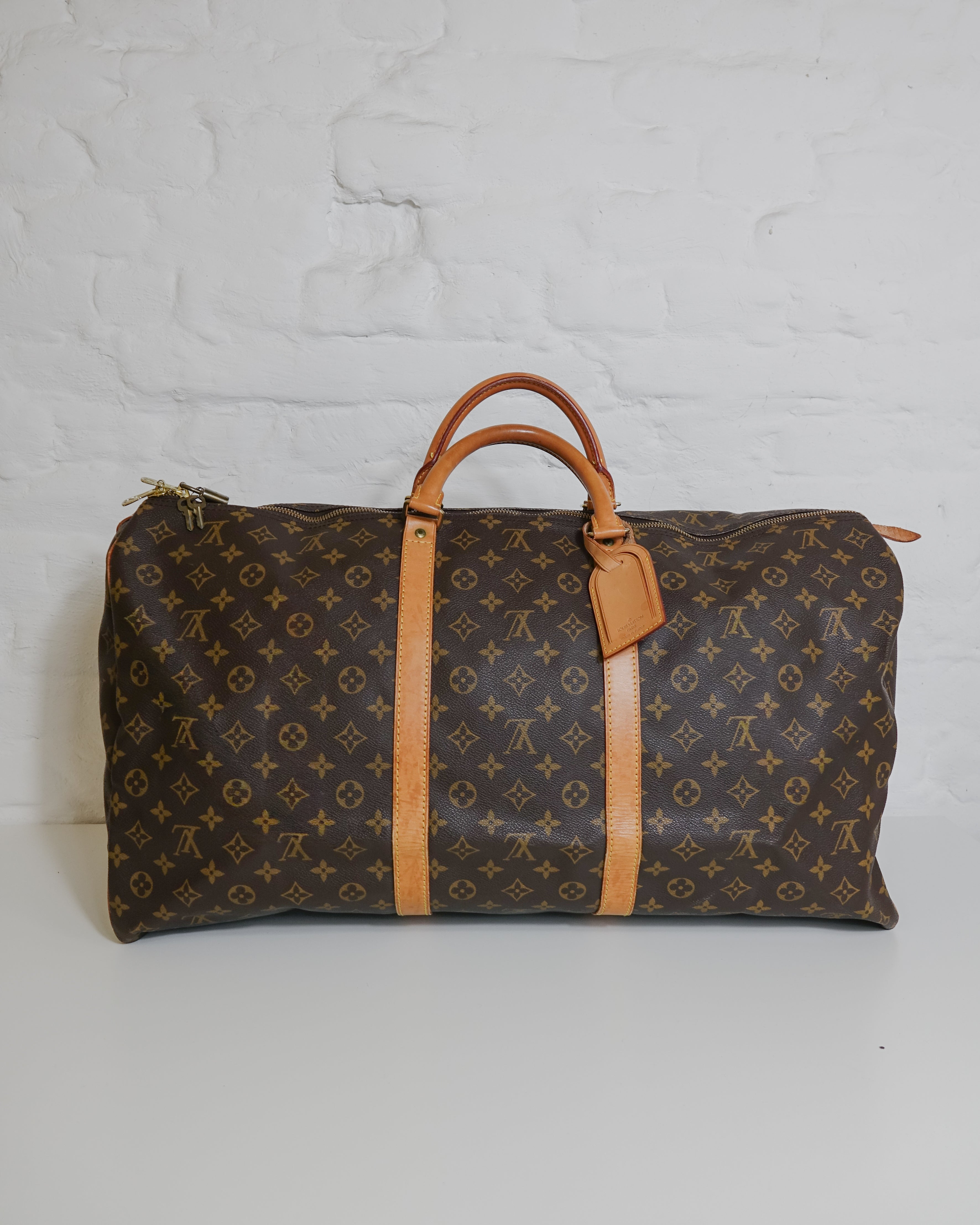 Sac Louis Vuitton Keepall 60 Monogram marron Lola Collective
