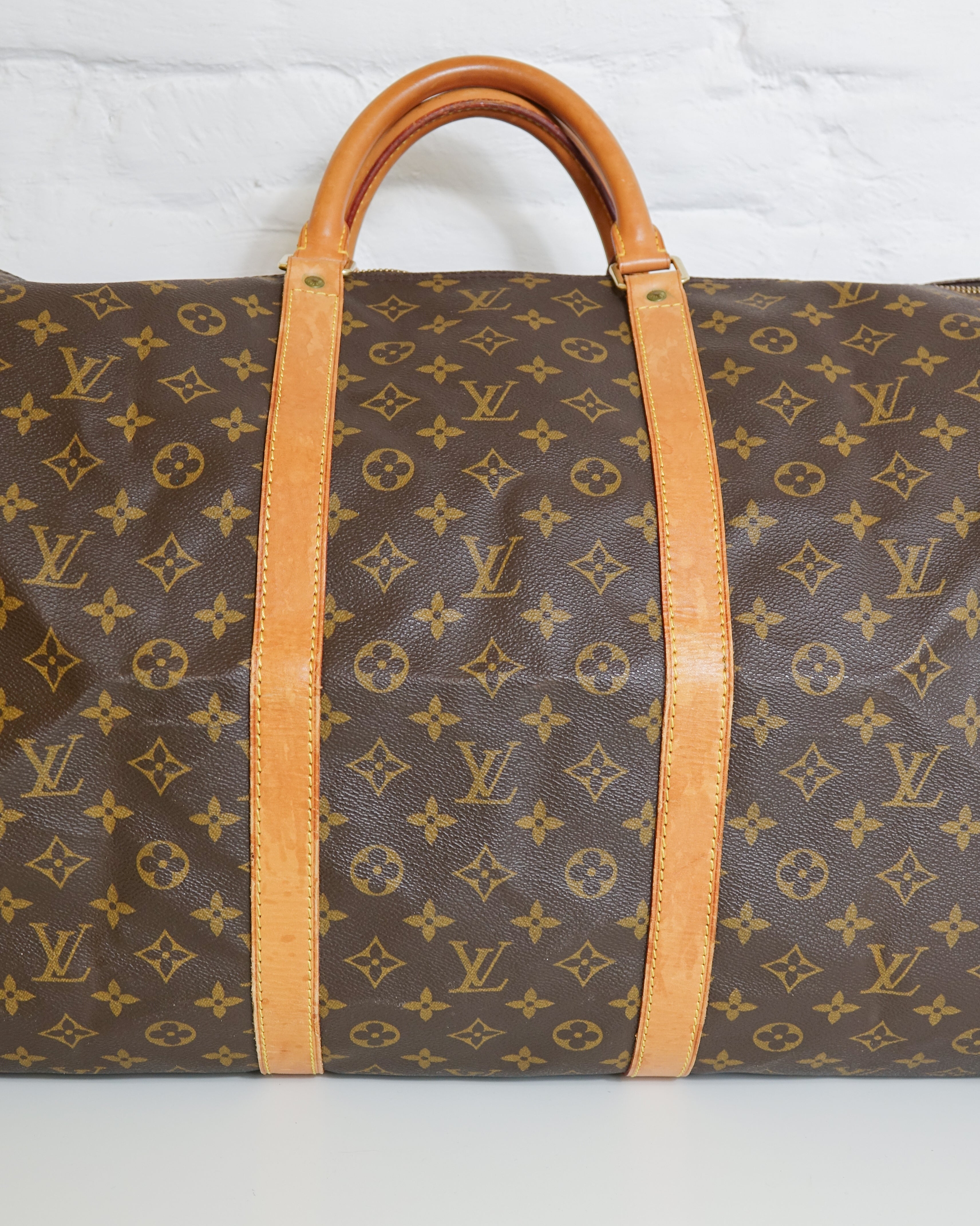 Sac Louis Vuitton Keepall 60 Monogram marron Lola Collective