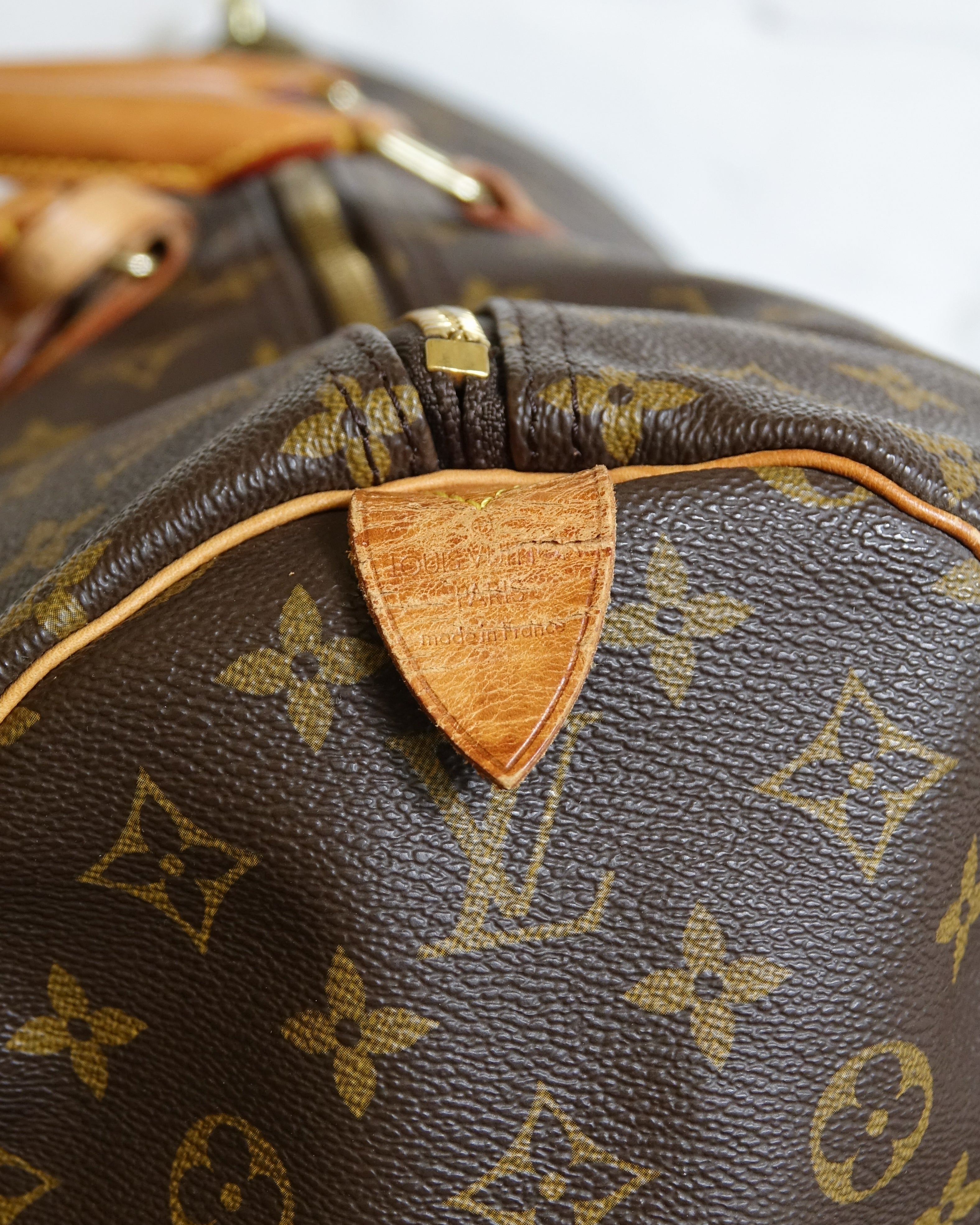 Sac Louis Vuitton Keepall 60 Monogram marron Lola Collective