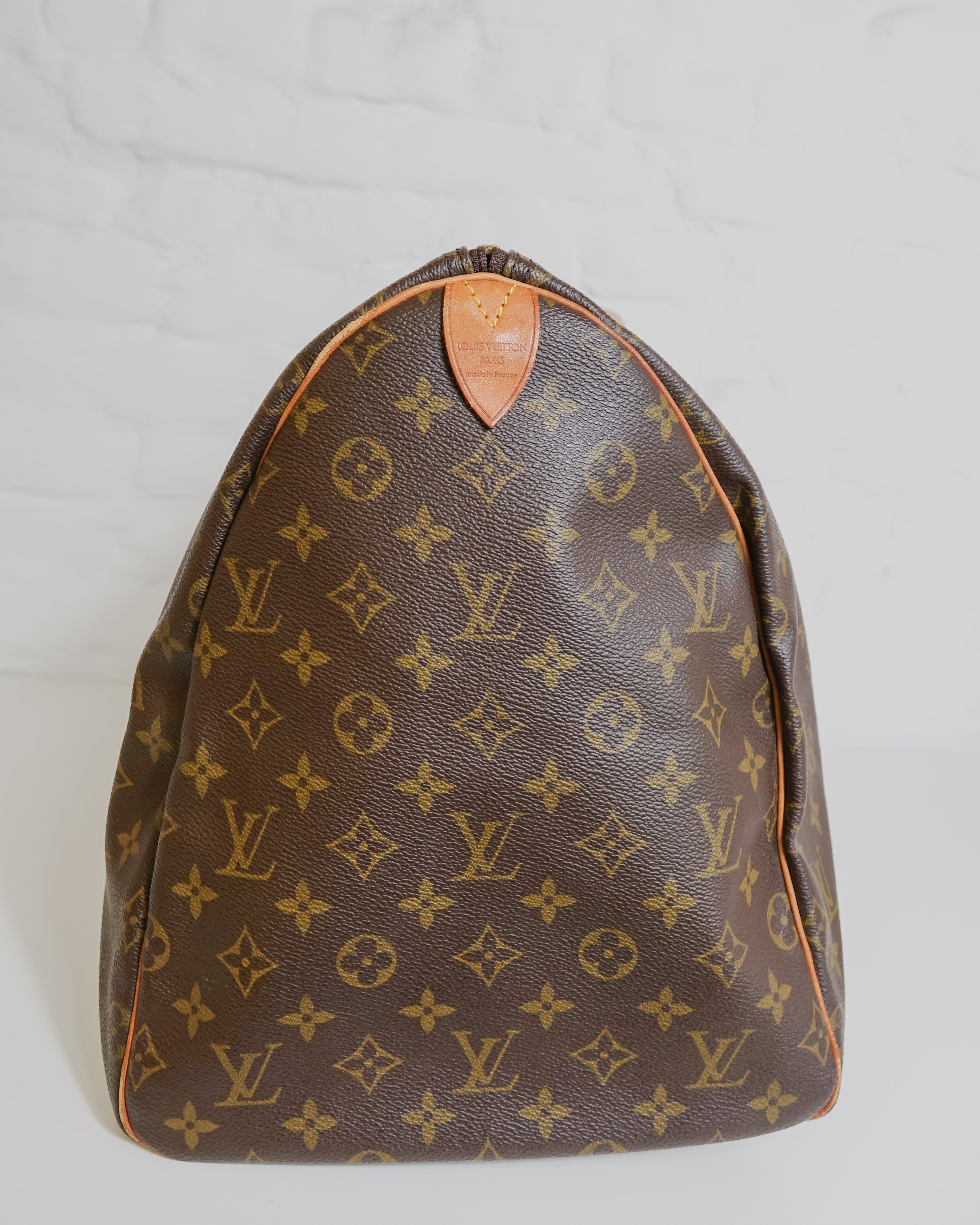 Sac Louis Vuitton Keepall 55 Monogram marron Lola Collective