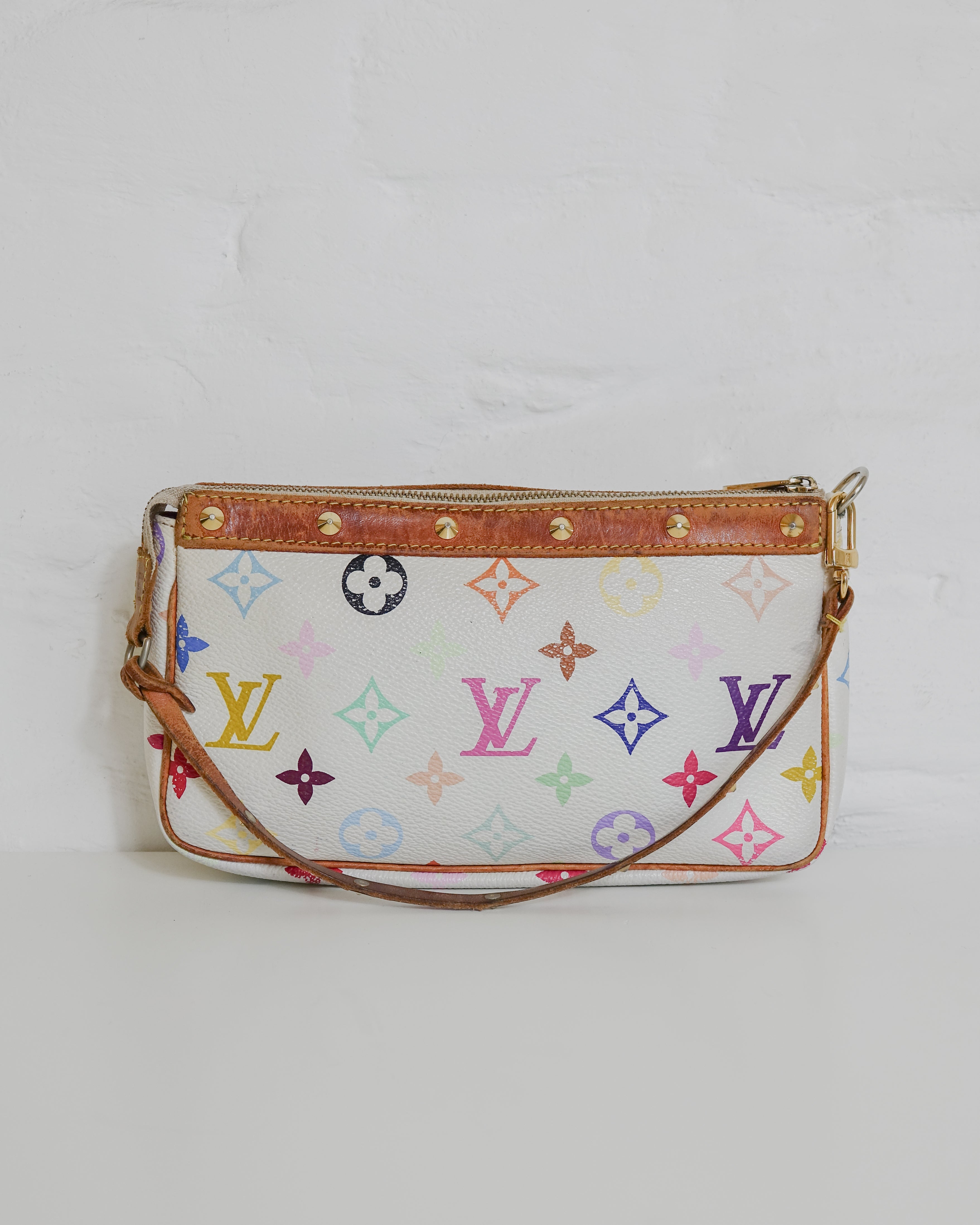 Pochette Accessoires Monogram Multicolore blanche Murakami Louis Vuitton Lola Collective
