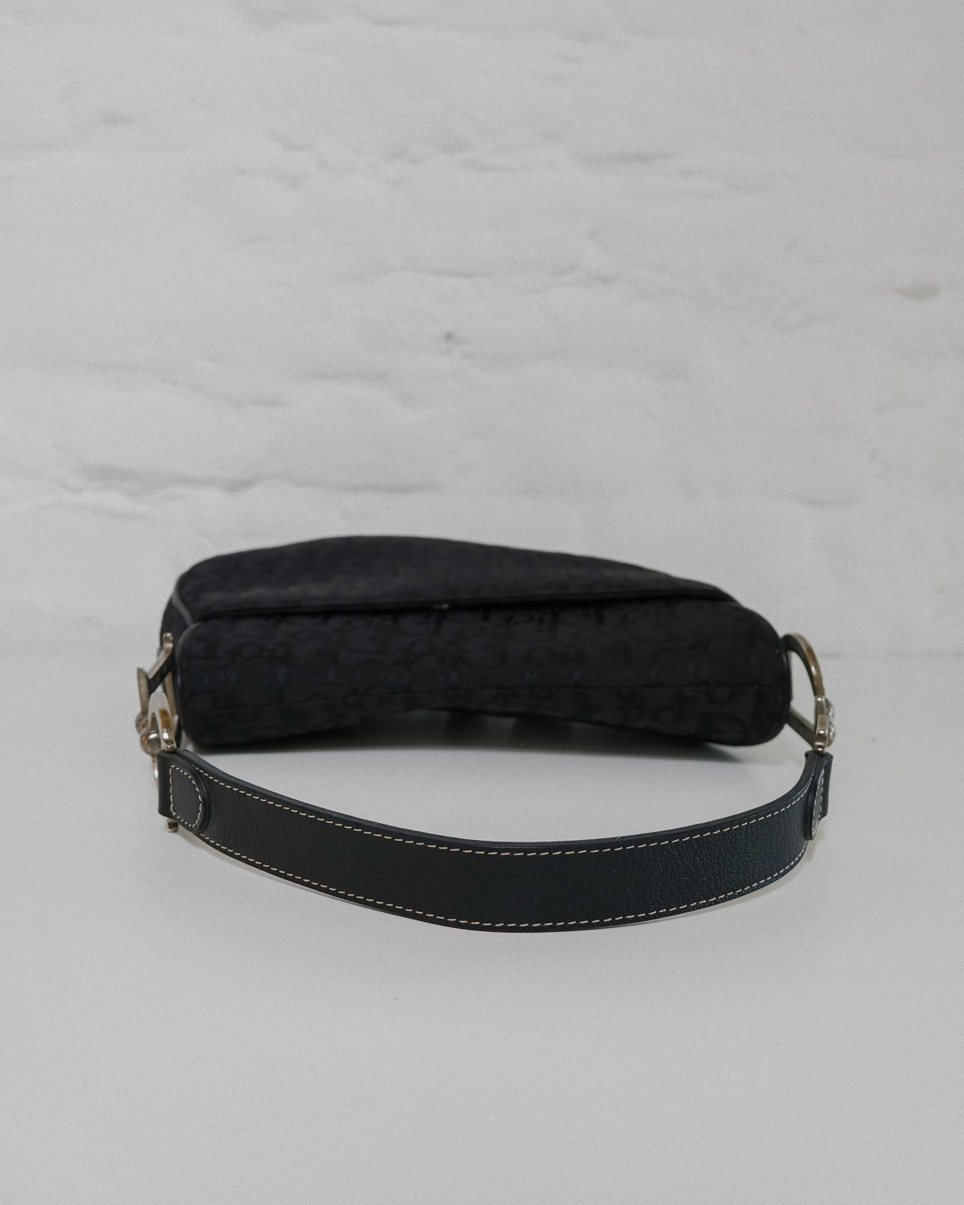 Dior Saddle bag - Monogram trotter noir (édition brodée) Epoque Galliano Lola collective