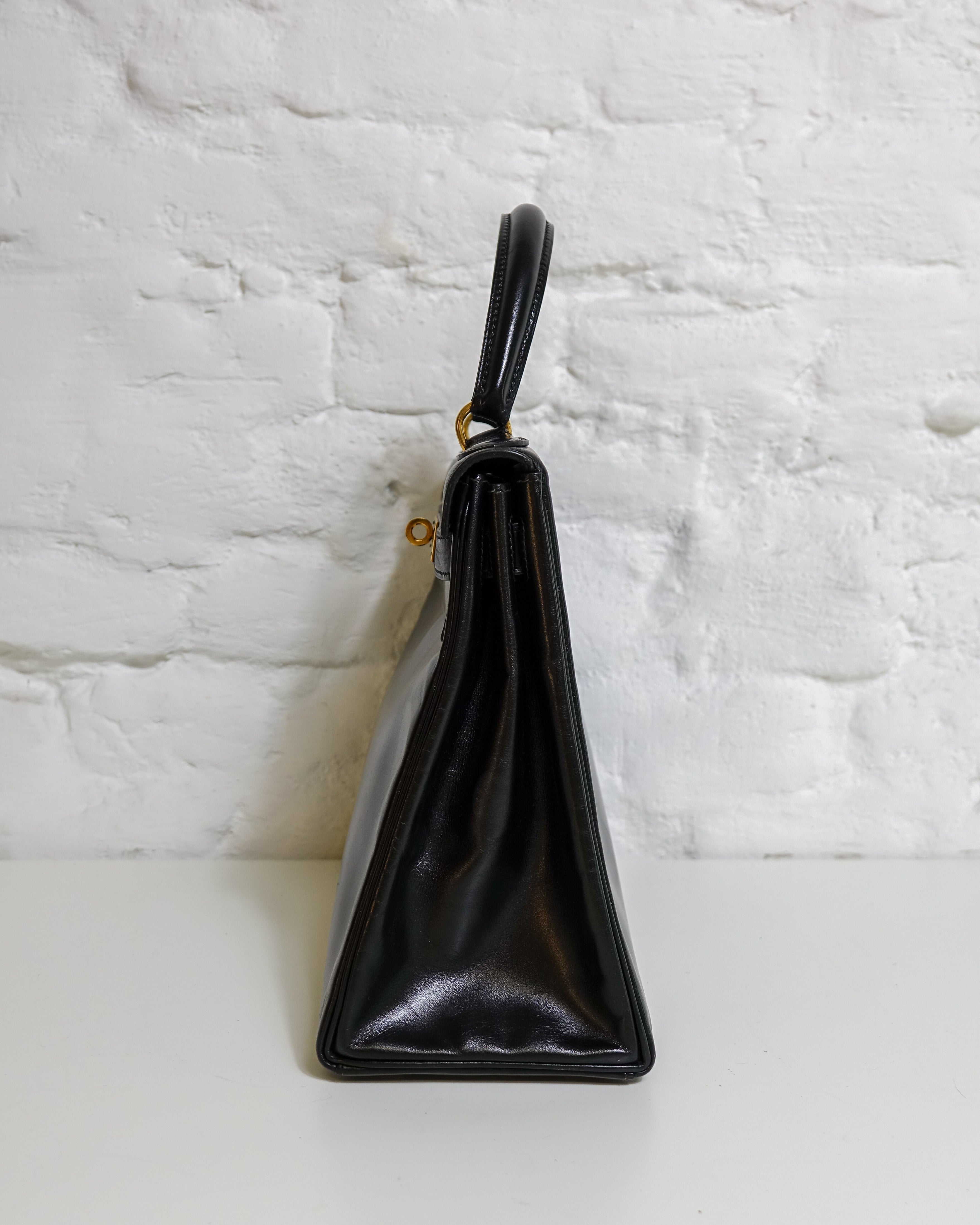 Hermès Kelly 28 Noir box Lola Collective