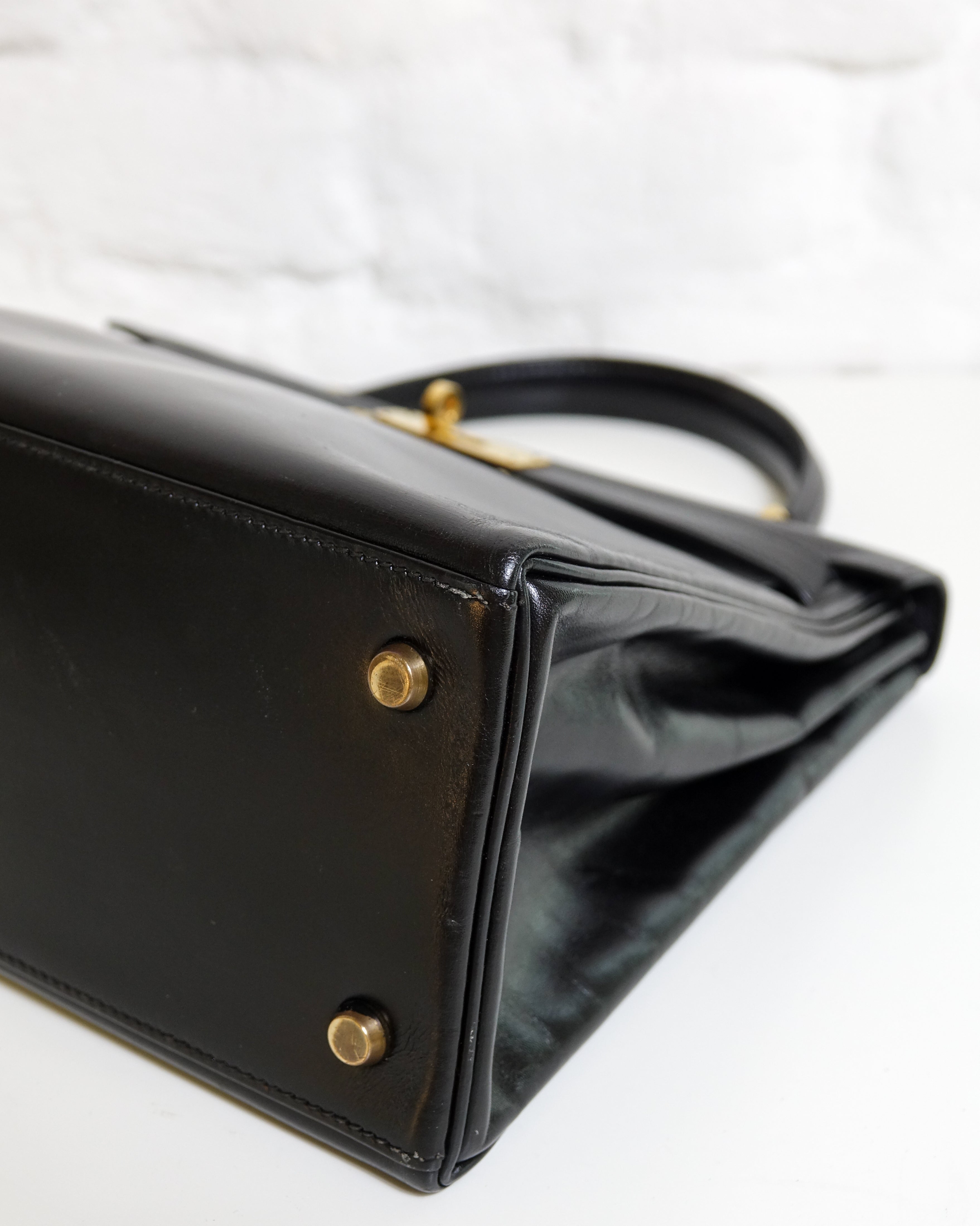 Hermès Kelly 28 Noir box Lola Collective