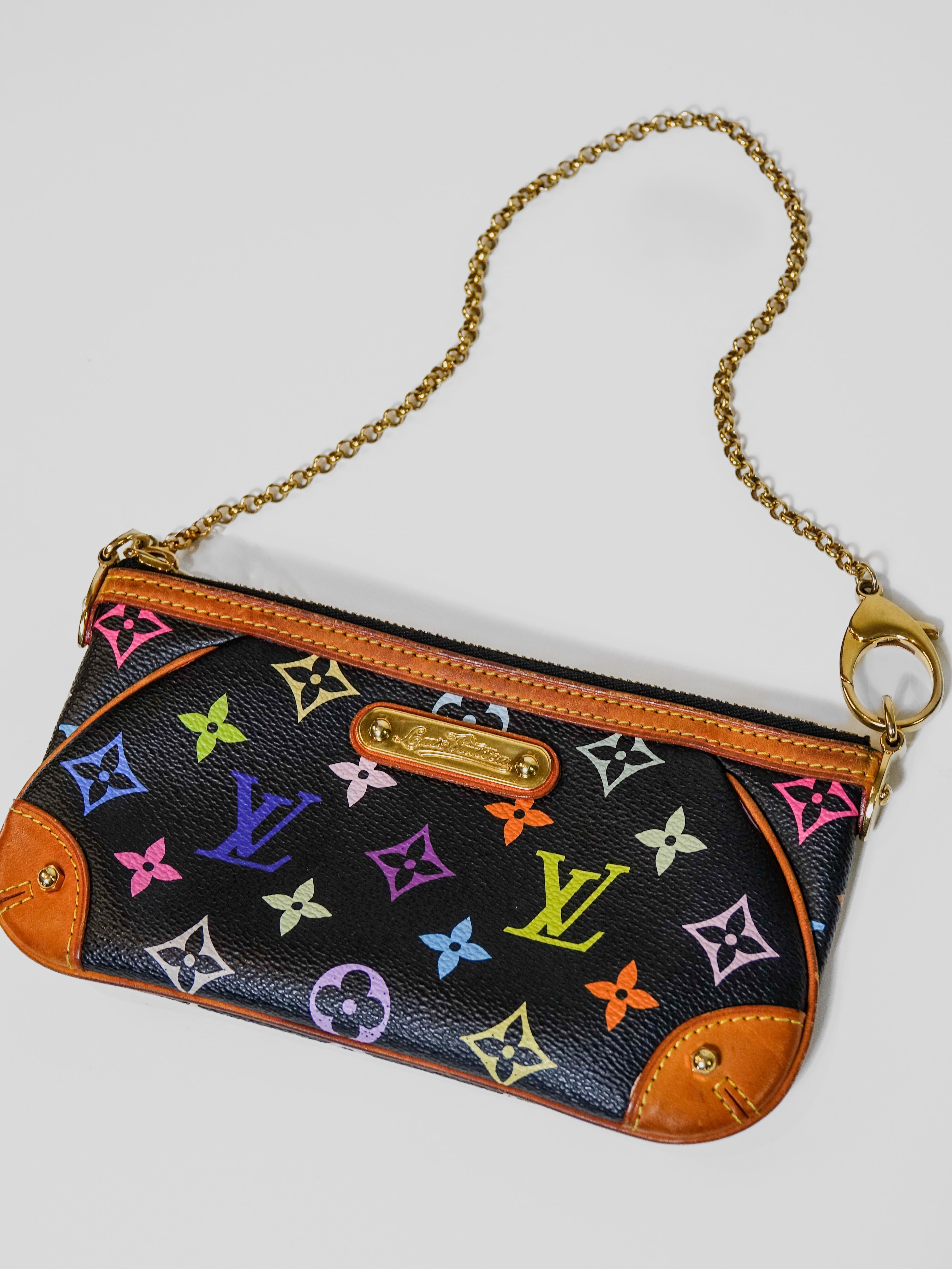 NA045-12 Louis Vuitton Mini pochette accessoires murkami noir Lola Collective