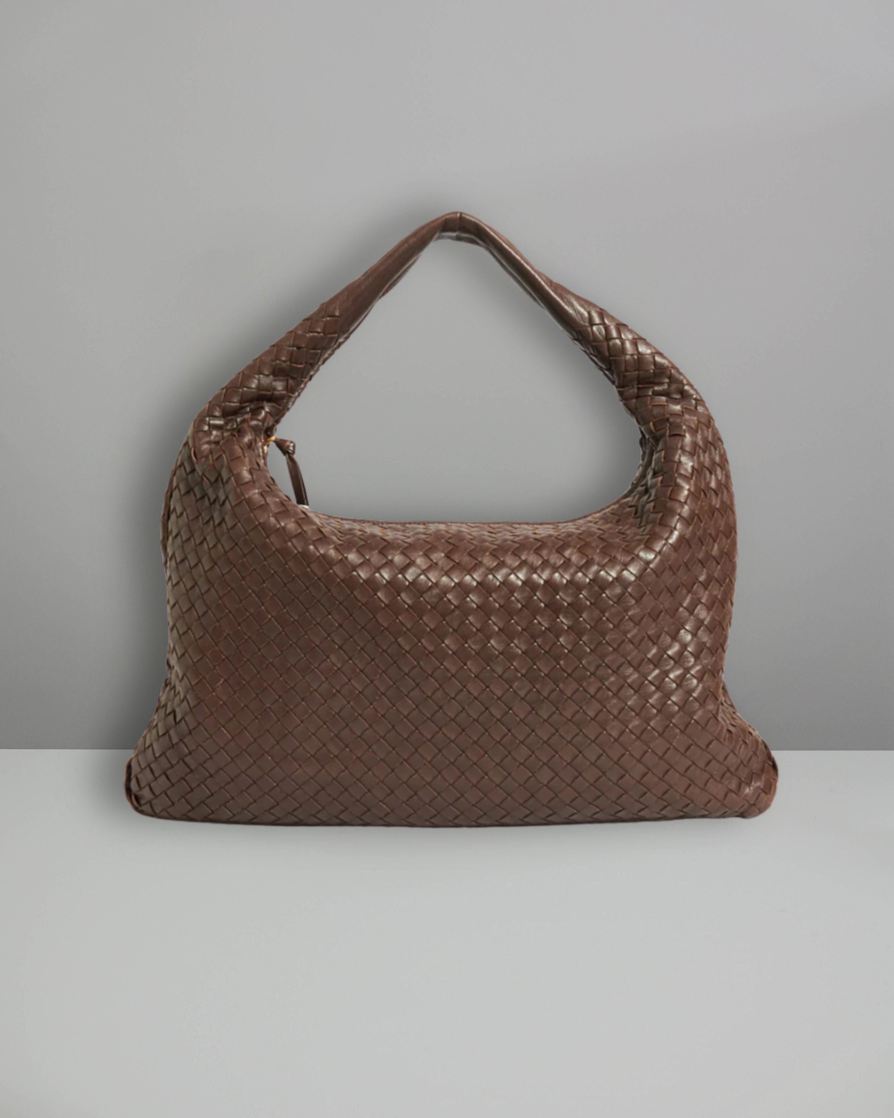 Sac Hobo Bottega Veneta Intrecciato marron Lola Collective