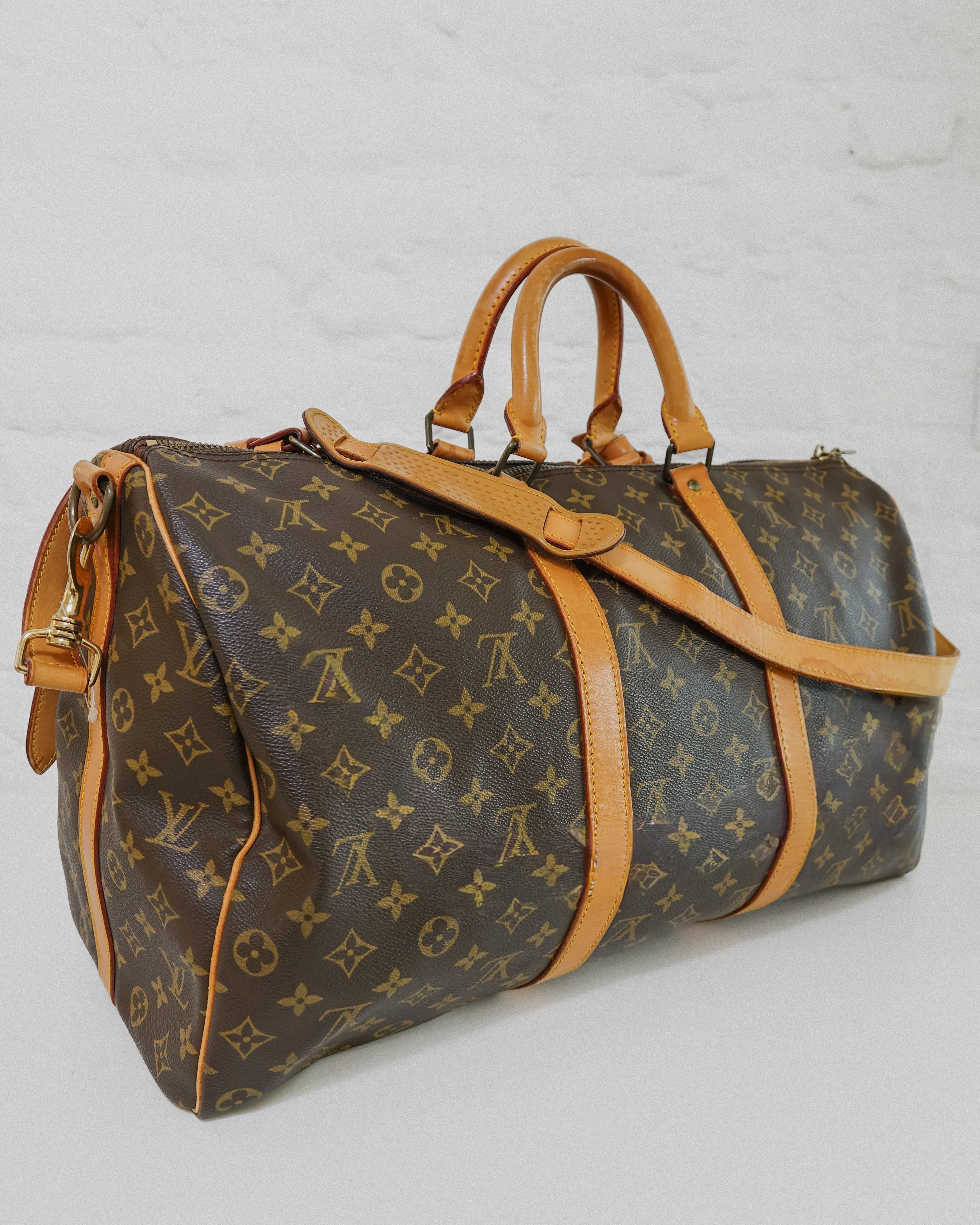 Louis Vuitton Keepall 50 bandoulière monogram Lola collective