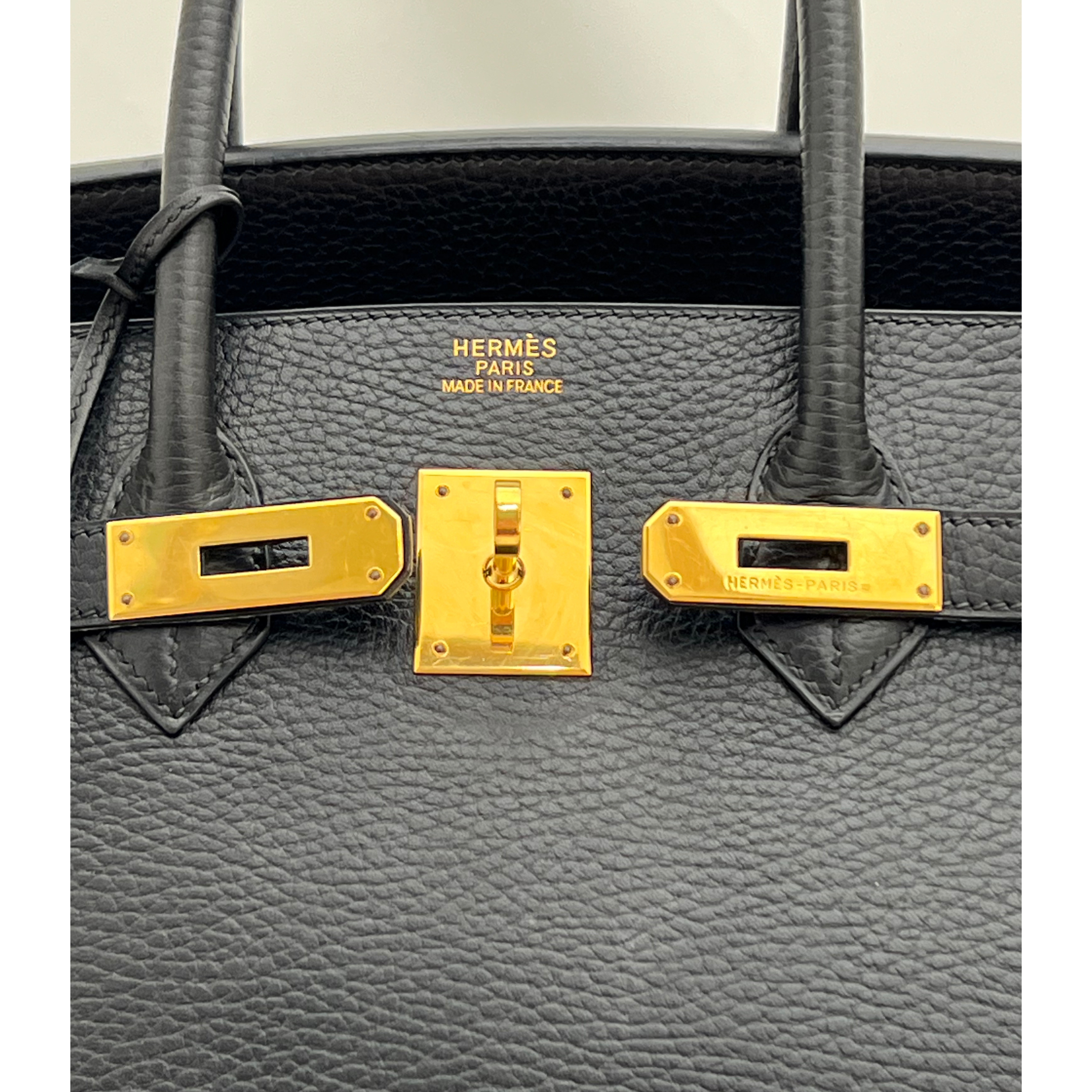 Birkin 35 Noir Cuir Veau Togo Gold - Hermès Lola Collective