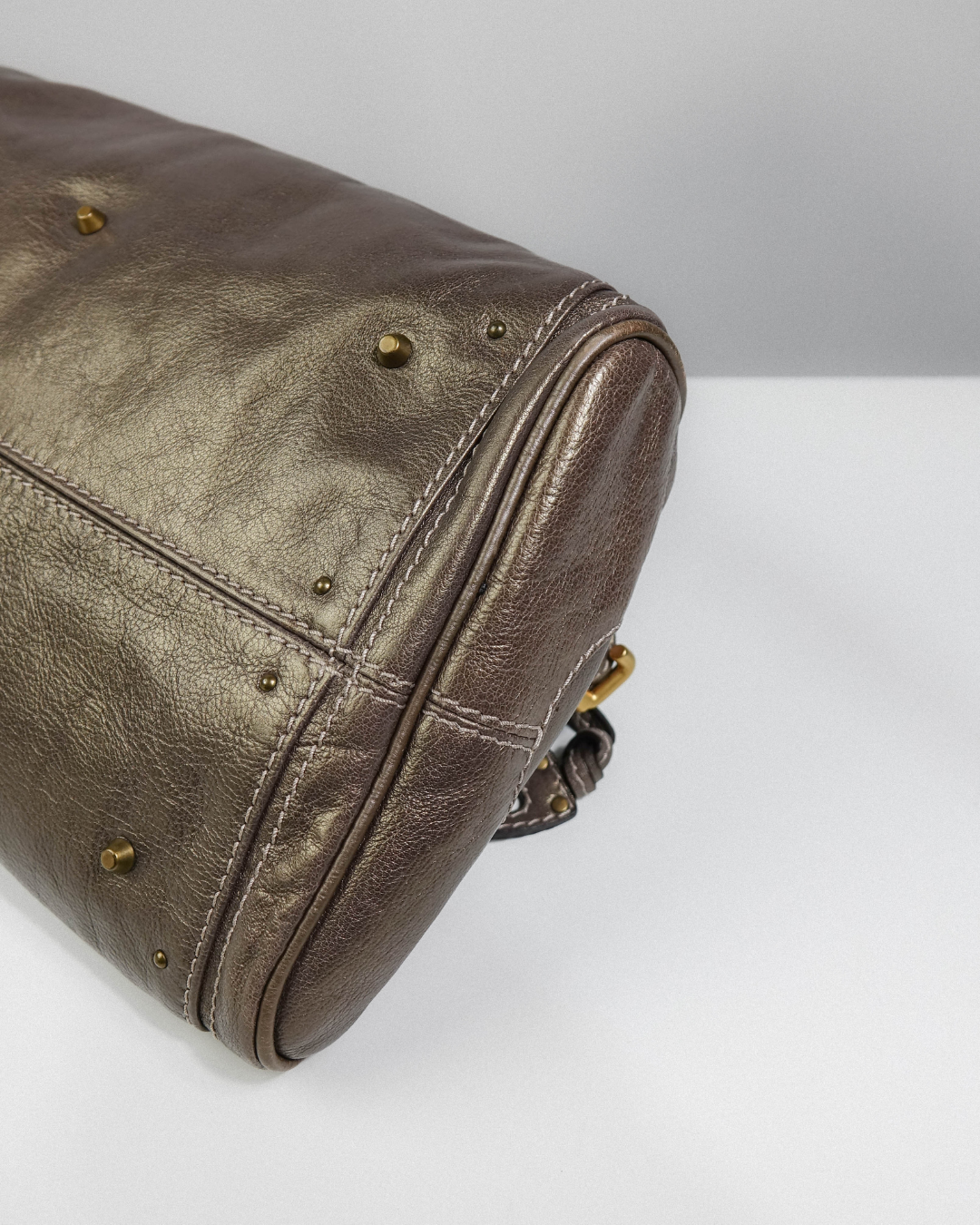 Sac Paddington Large Marron & Doré – Chloé Lola Collective